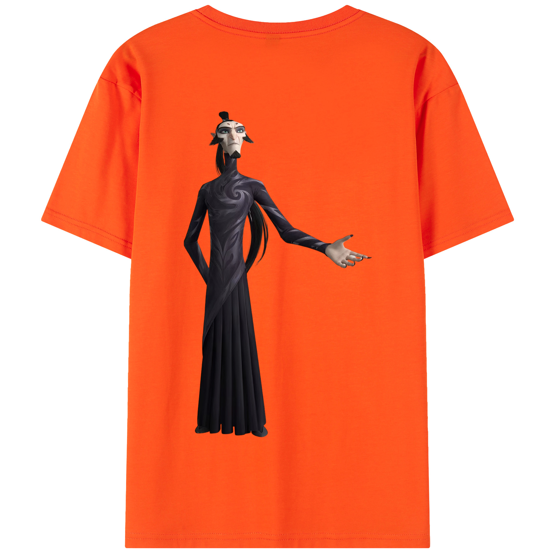（画像用） Ne Zha 2 ナタ 魔童の大暴れ 綿100％半袖Tシャツ（背面プリント）