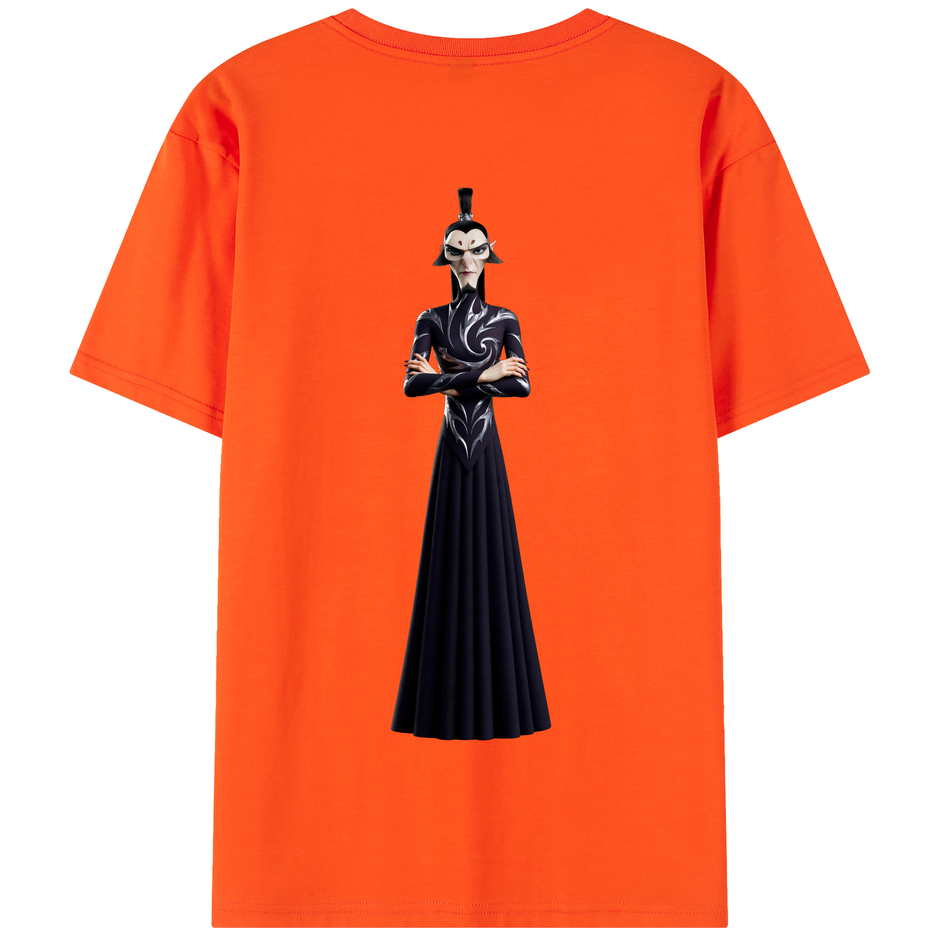 （画像用） Ne Zha 2 ナタ 魔童の大暴れ 綿100％半袖Tシャツ（背面プリント）