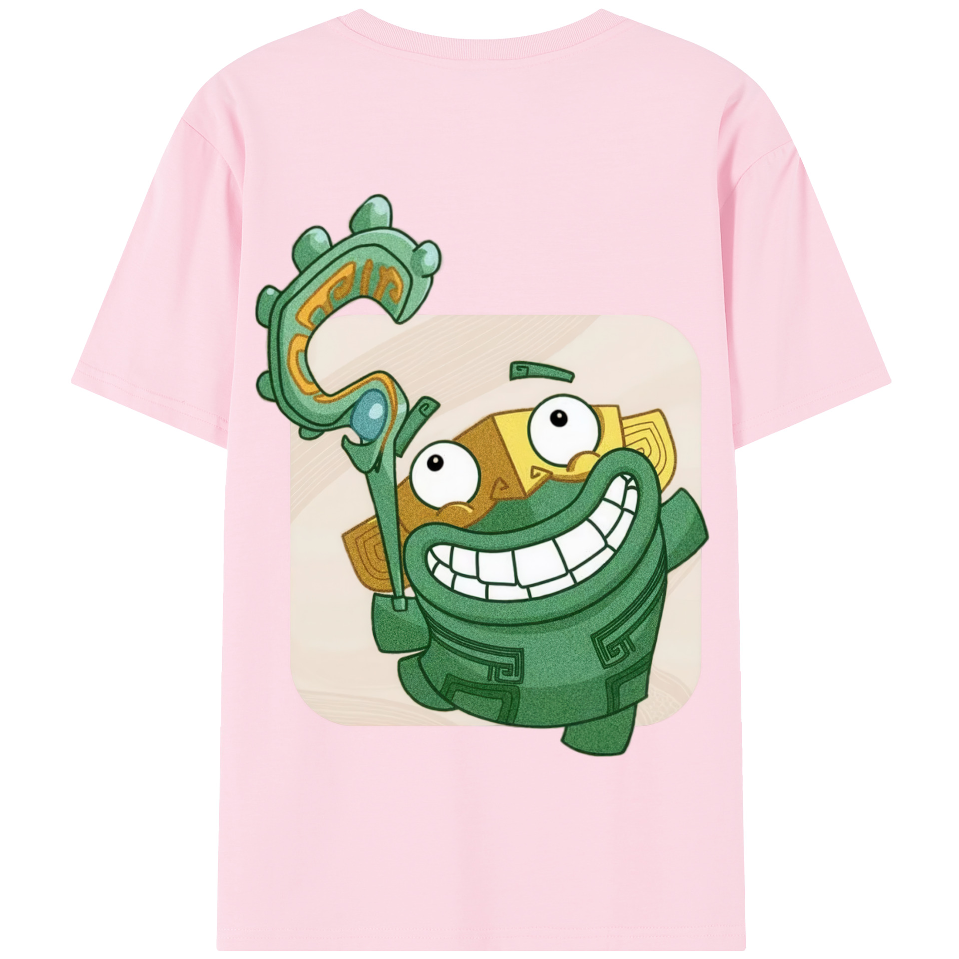 （画像用） Ne Zha 2 ナタ 魔童の大暴れ 綿100％半袖Tシャツ（背面プリント）