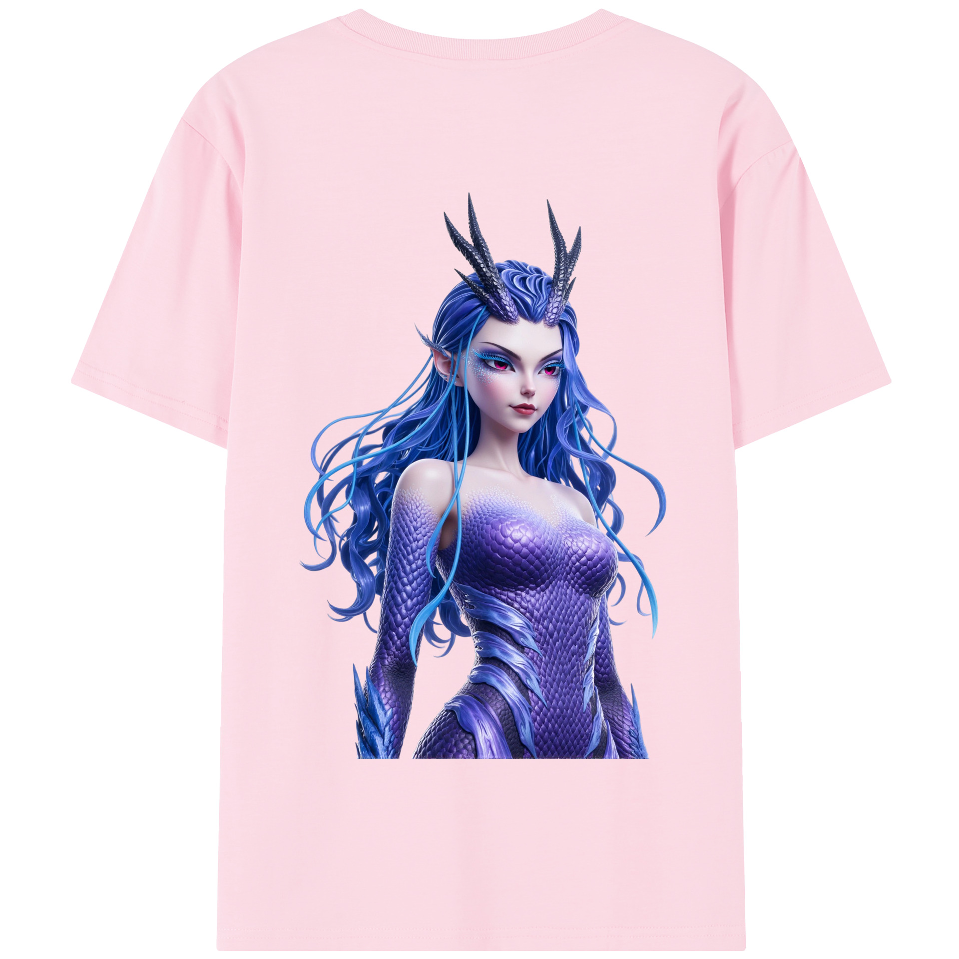 （画像用） Ne Zha 2 ナタ 魔童の大暴れ 綿100％半袖Tシャツ（背面プリント）