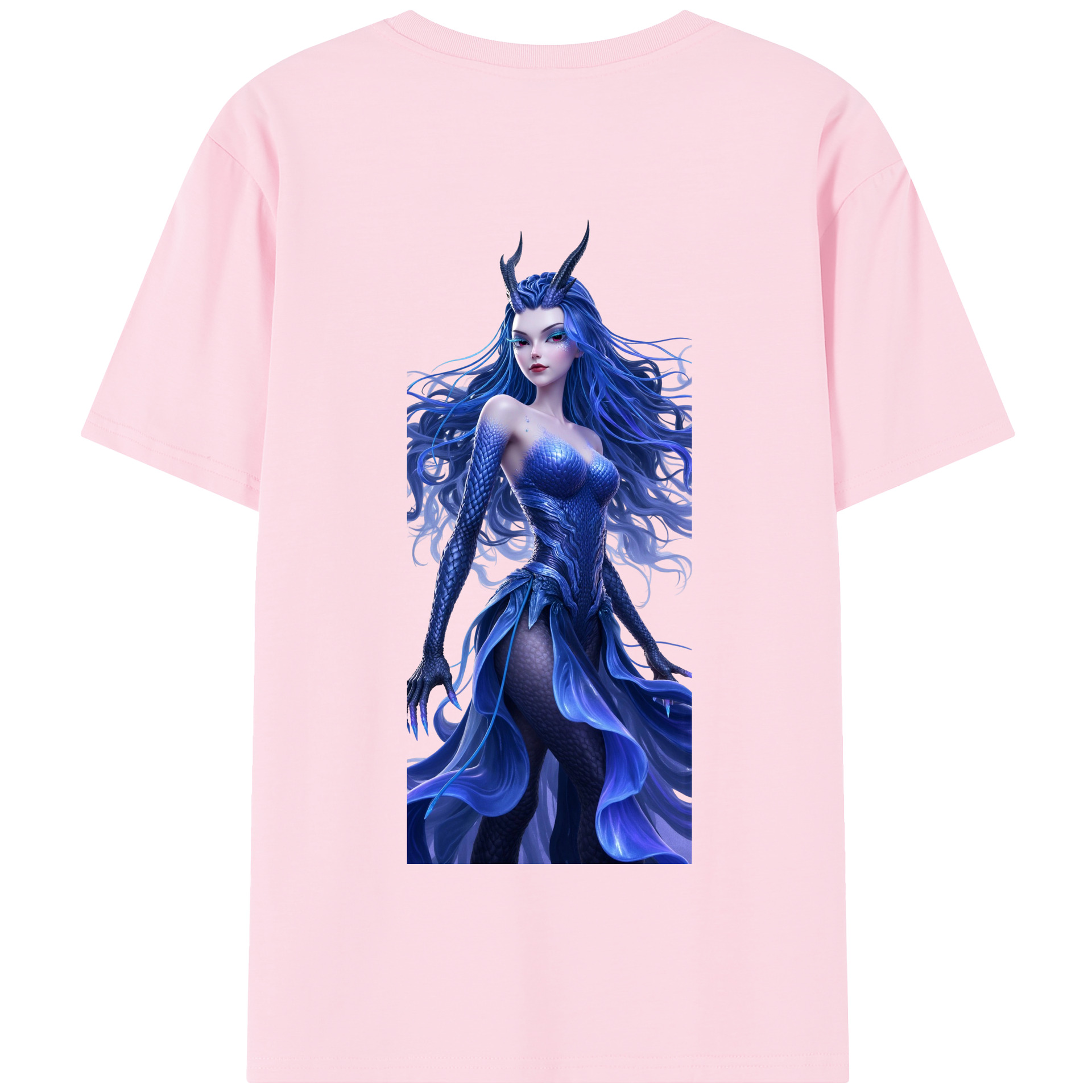 （画像用） Ne Zha 2 ナタ 魔童の大暴れ 綿100％半袖Tシャツ（背面プリント）