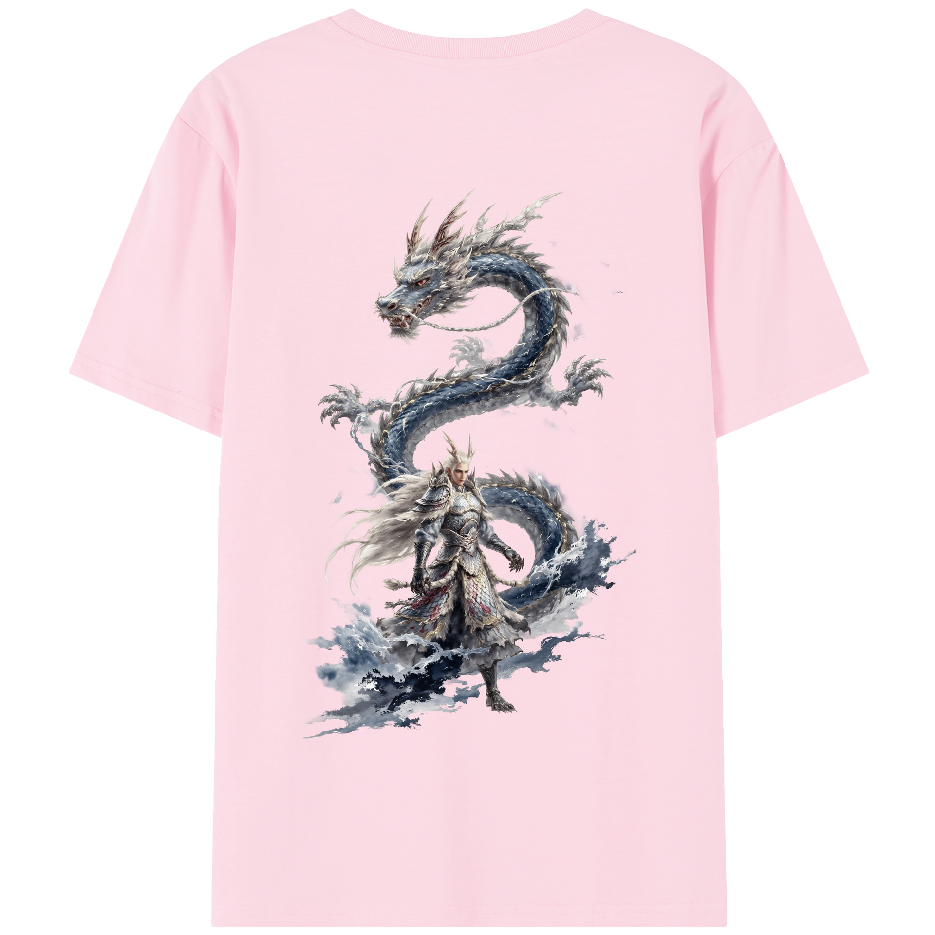 （画像用） Ne Zha 2 ナタ 魔童の大暴れ 綿100％半袖Tシャツ（背面プリント）