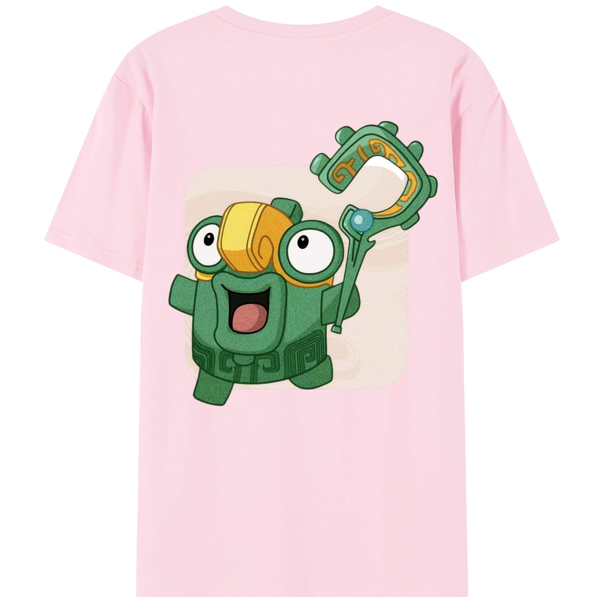 （画像用） Ne Zha 2 ナタ 魔童の大暴れ 綿100％半袖Tシャツ（背面プリント）