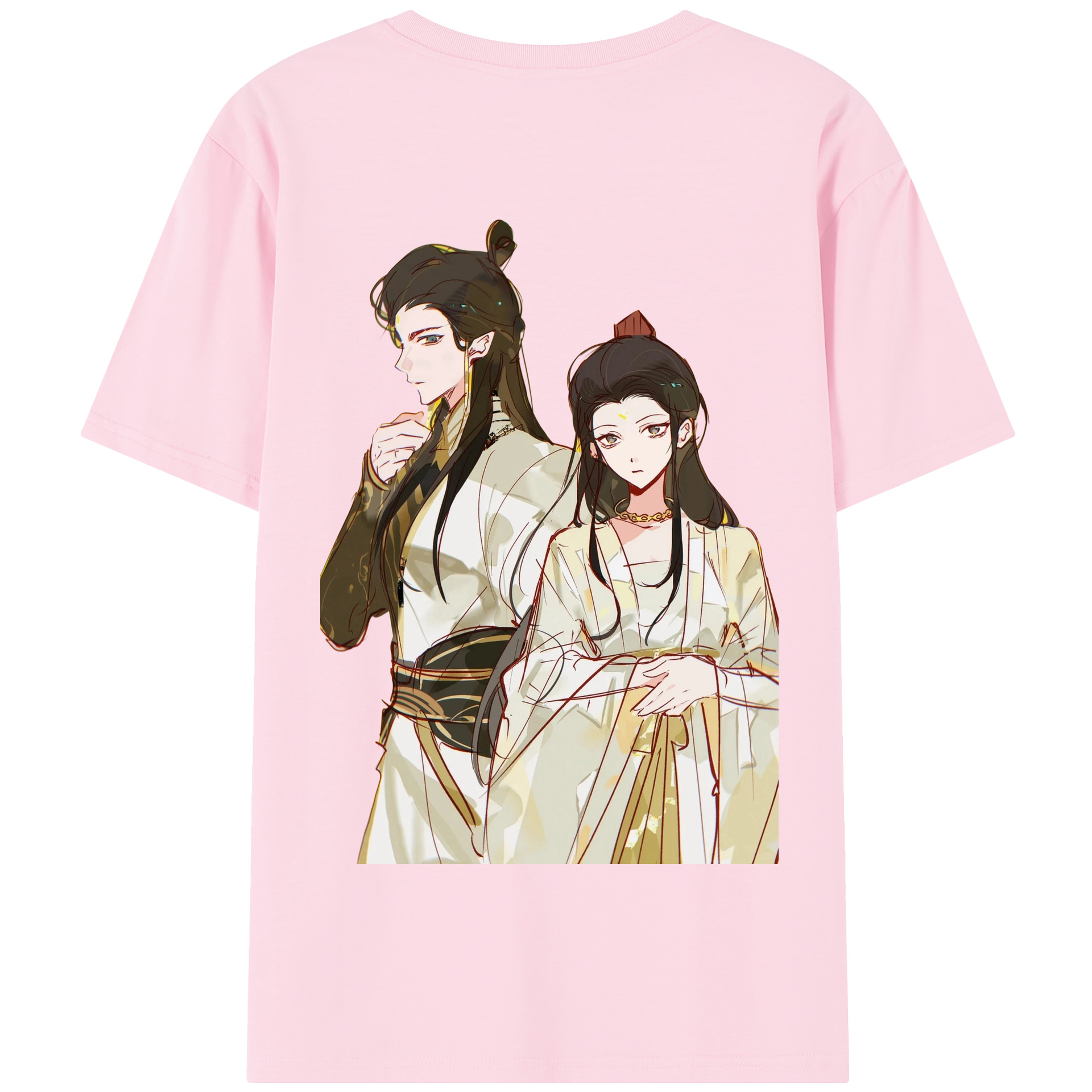 （画像用） Ne Zha 2 ナタ 魔童の大暴れ 綿100％半袖Tシャツ（背面プリント）