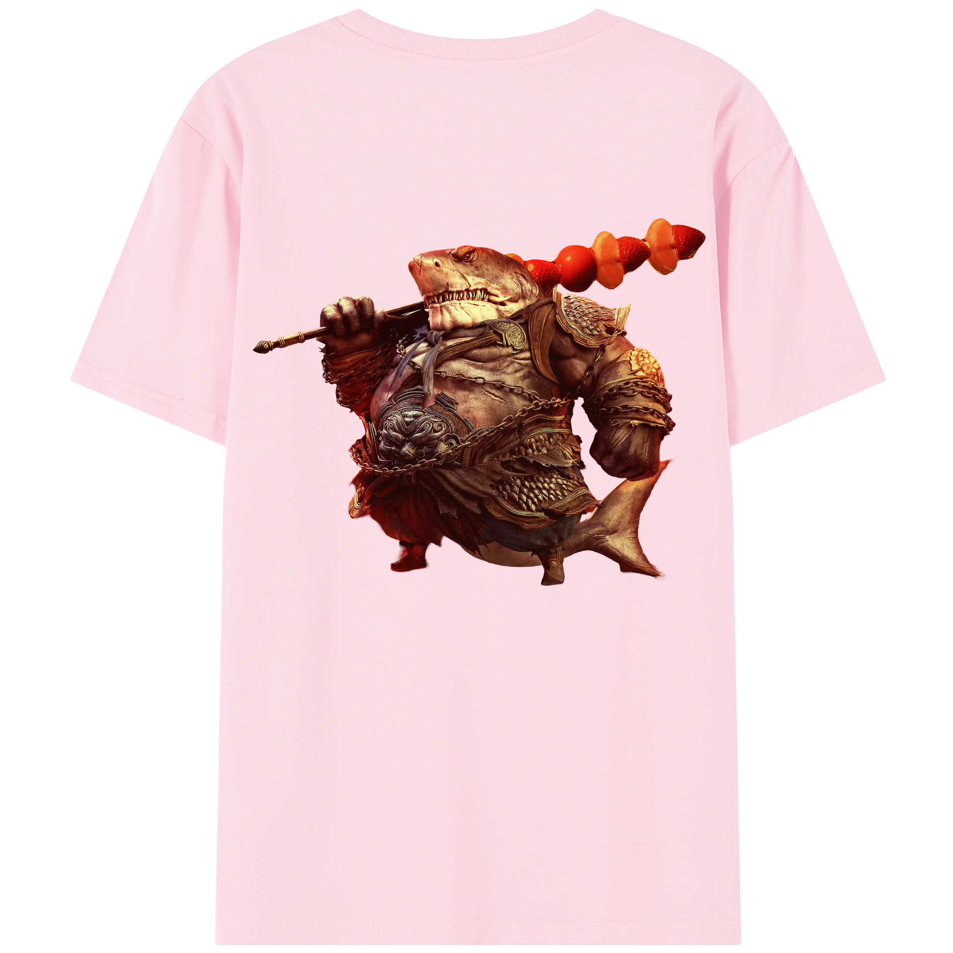 （画像用） Ne Zha 2 ナタ 魔童の大暴れ 綿100％半袖Tシャツ（背面プリント）