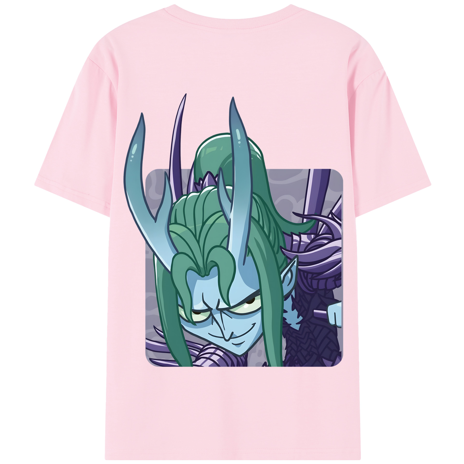 （画像用） Ne Zha 2 ナタ 魔童の大暴れ 綿100％半袖Tシャツ（背面プリント）