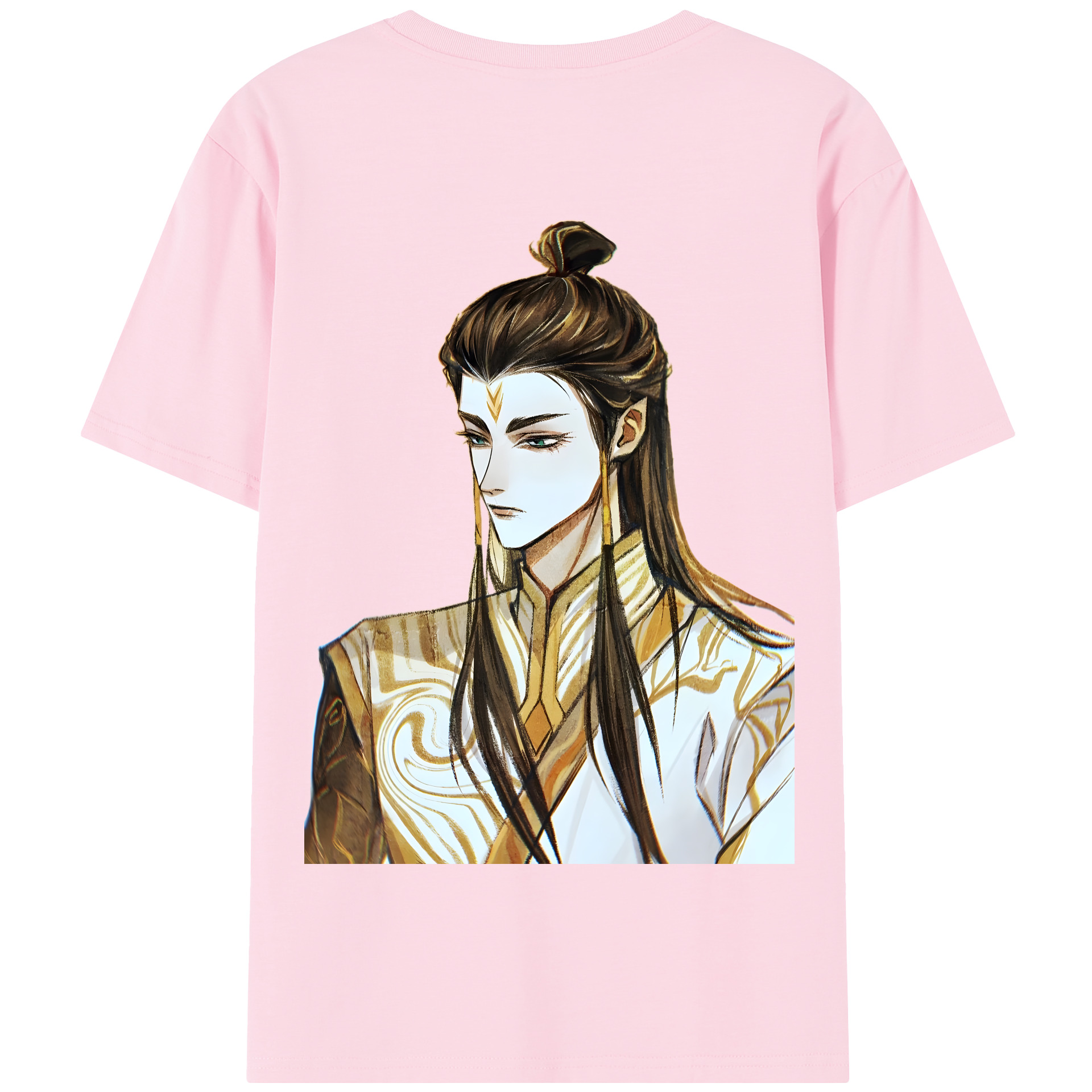 （画像用） Ne Zha 2 ナタ 魔童の大暴れ 綿100％半袖Tシャツ（背面プリント）
