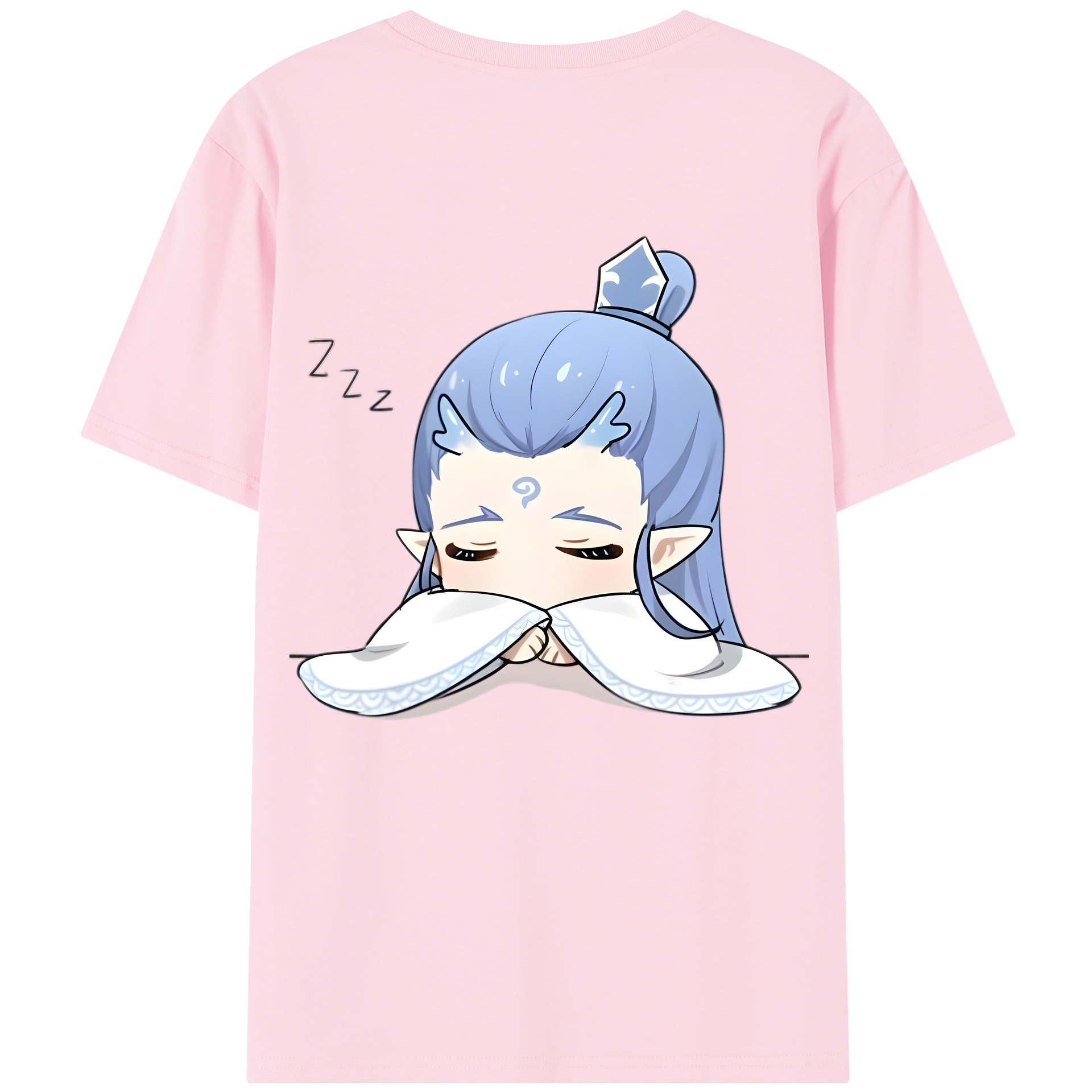 （画像用） Ne Zha 2 ナタ 魔童の大暴れ 綿100％半袖Tシャツ（背面プリント）