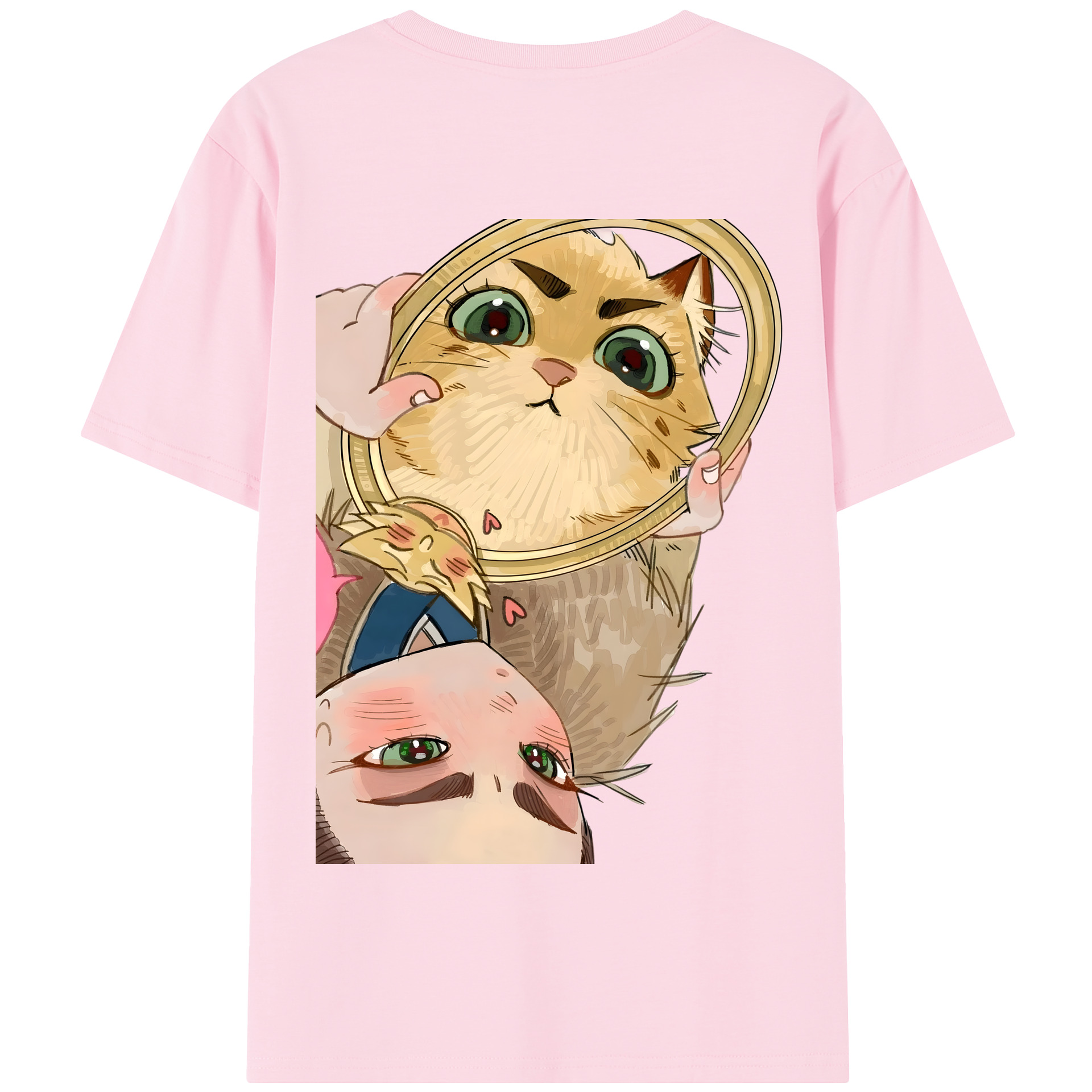 （画像用） Ne Zha 2 ナタ 魔童の大暴れ 綿100％半袖Tシャツ（背面プリント）