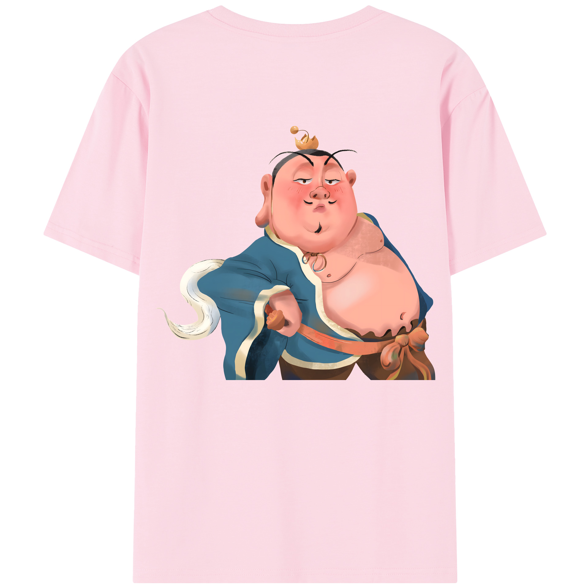 （画像用） Ne Zha 2 ナタ 魔童の大暴れ 綿100％半袖Tシャツ（背面プリント）