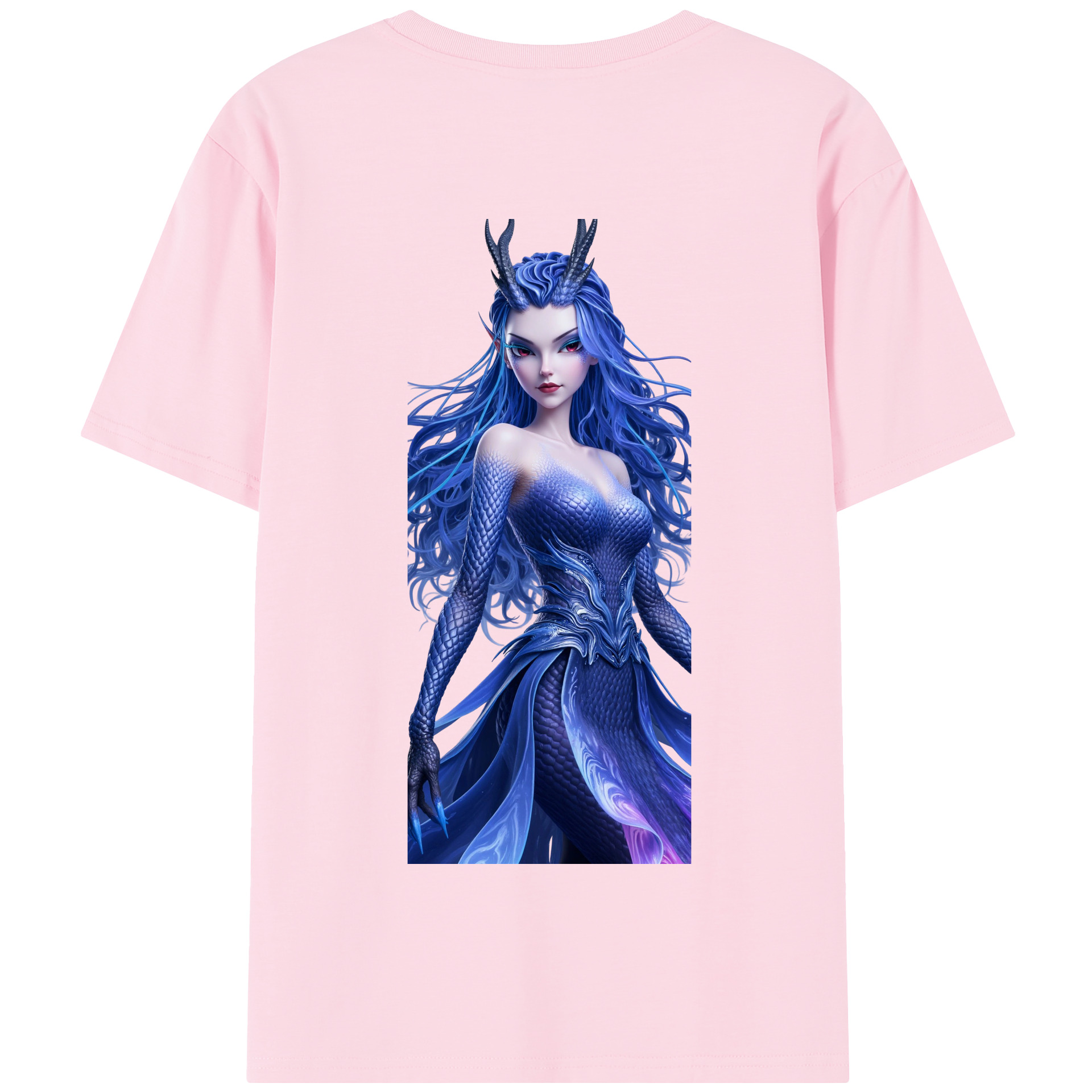 （画像用） Ne Zha 2 ナタ 魔童の大暴れ 綿100％半袖Tシャツ（背面プリント）