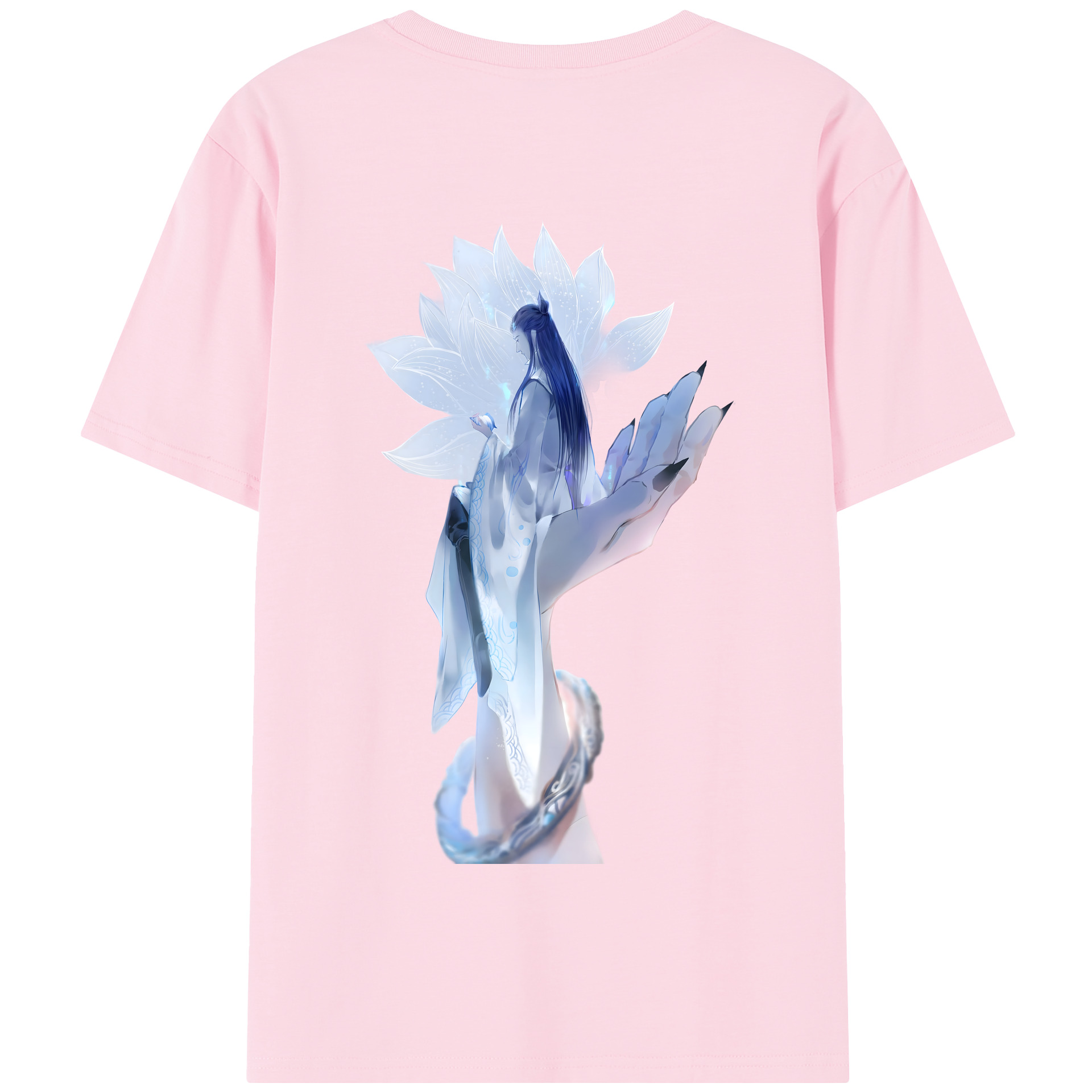 （画像用） Ne Zha 2 ナタ 魔童の大暴れ 綿100％半袖Tシャツ（背面プリント）