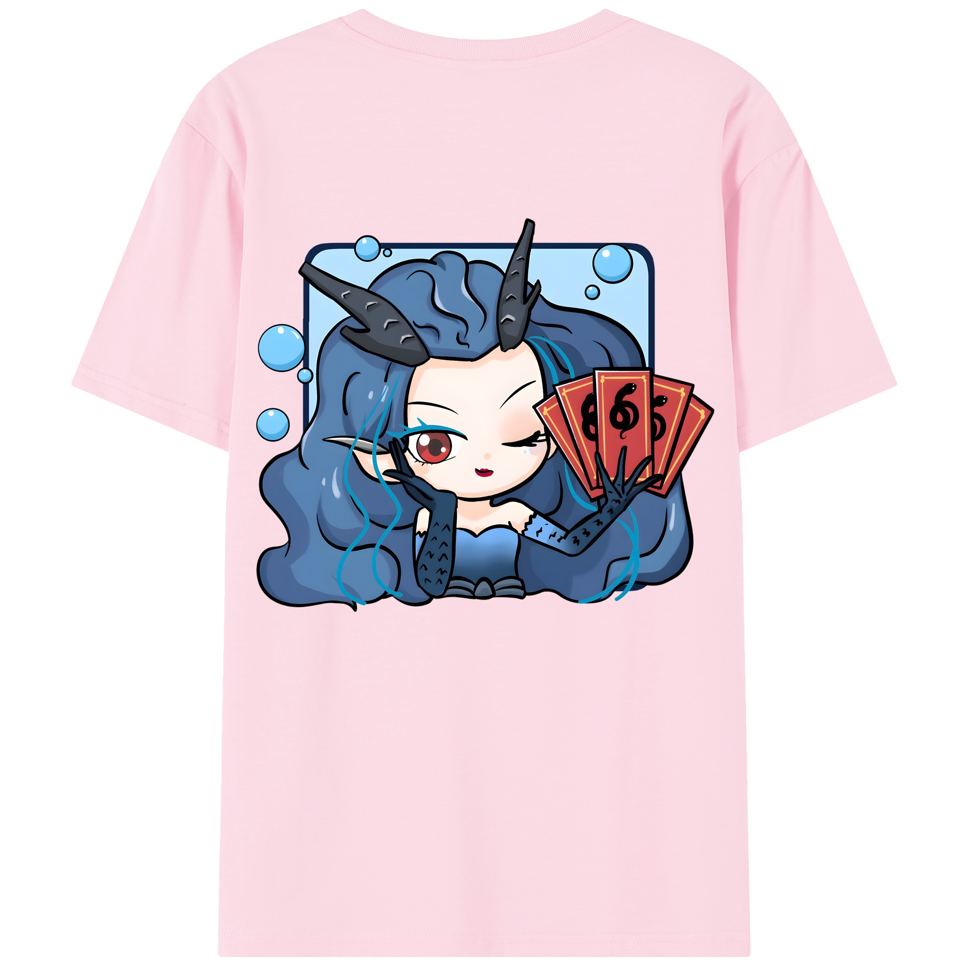 （画像用） Ne Zha 2 ナタ 魔童の大暴れ 綿100％半袖Tシャツ（背面プリント）