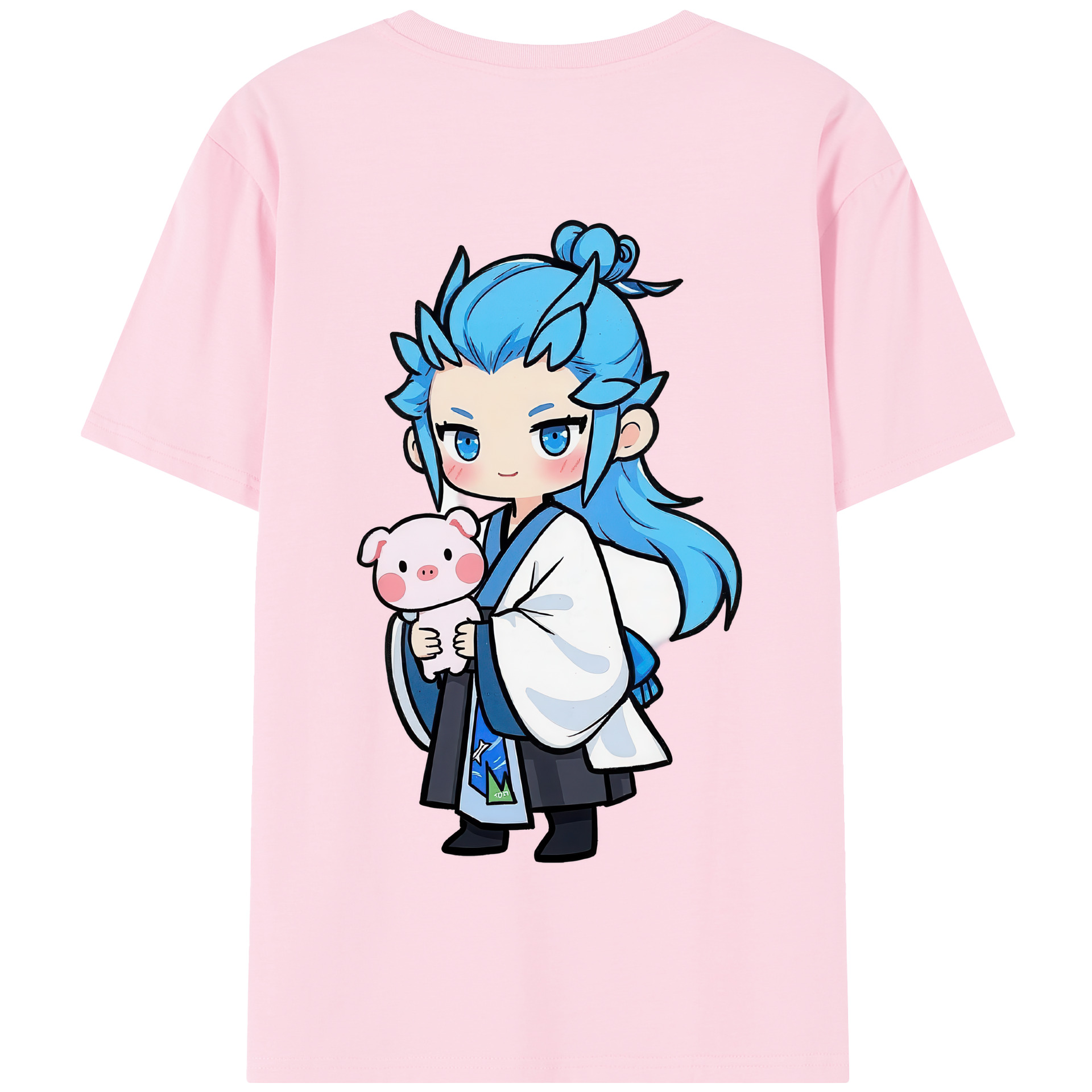 （画像用） Ne Zha 2 ナタ 魔童の大暴れ 綿100％半袖Tシャツ（背面プリント）