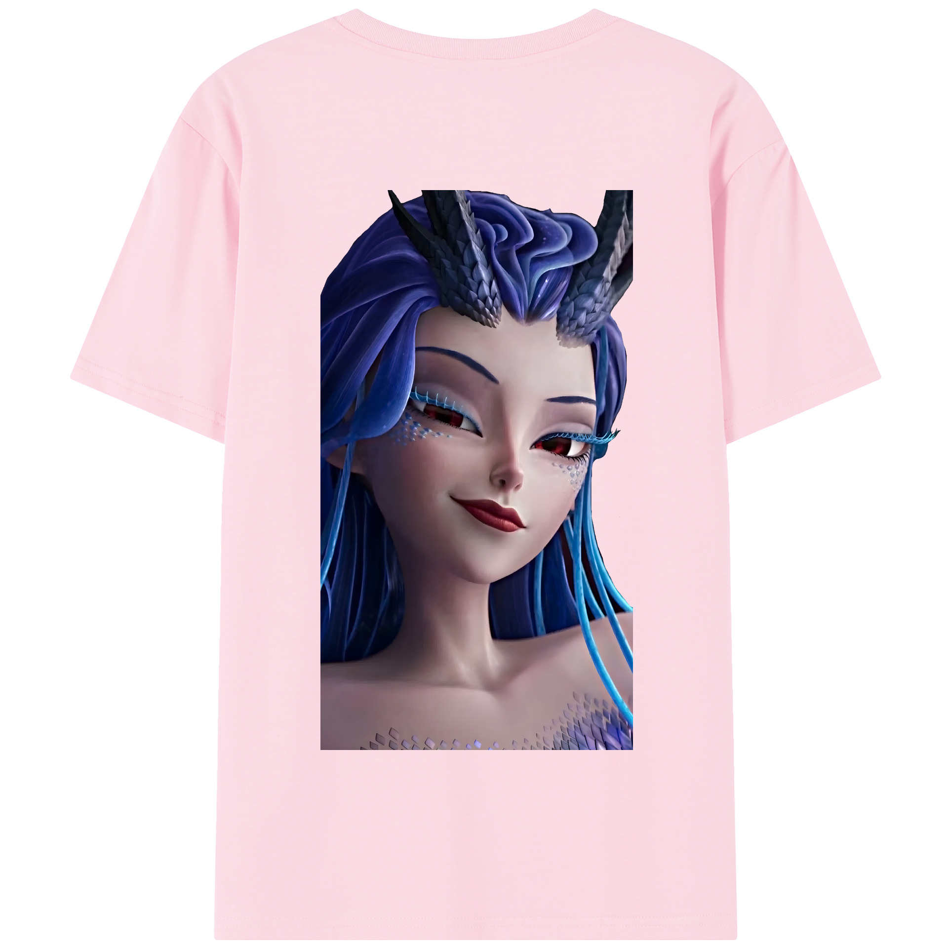（画像用） Ne Zha 2 ナタ 魔童の大暴れ 綿100％半袖Tシャツ（背面プリント）