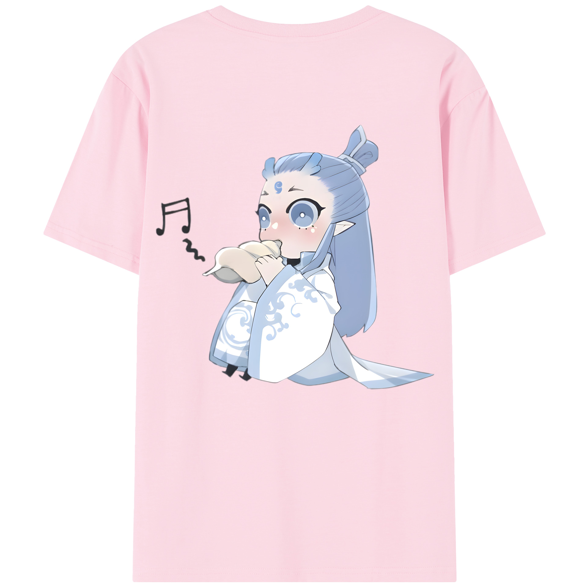 （画像用） Ne Zha 2 ナタ 魔童の大暴れ 綿100％半袖Tシャツ（背面プリント）