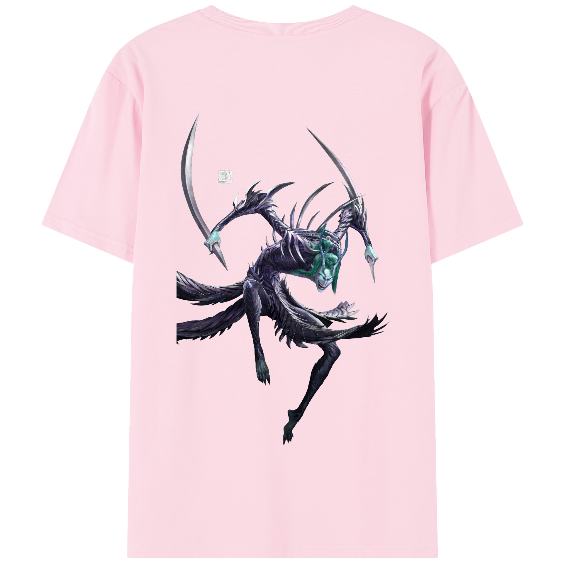 （画像用） Ne Zha 2 ナタ 魔童の大暴れ 綿100％半袖Tシャツ（背面プリント）