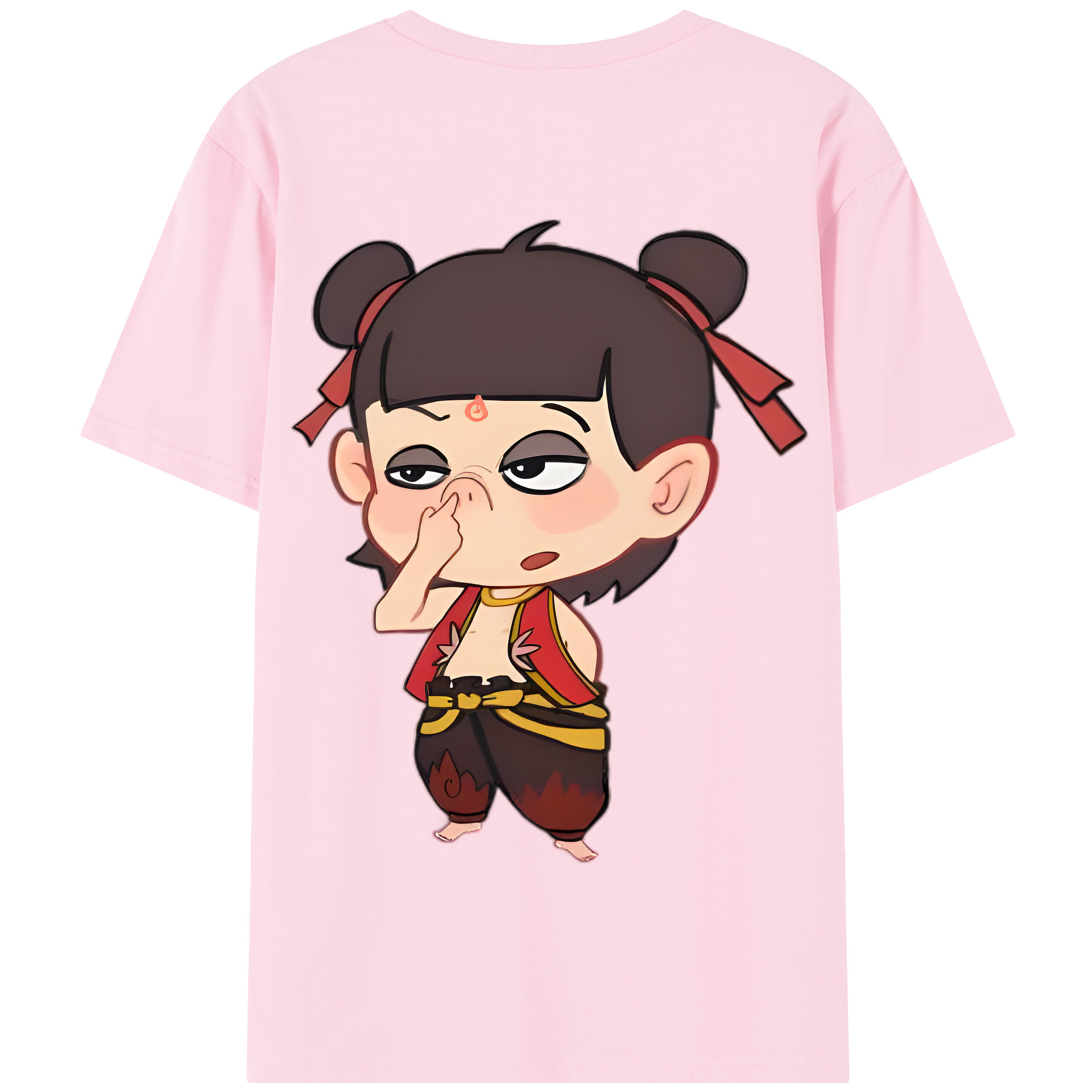 Ne Zha 2 ナタ 魔童の大暴れ 綿100％半袖Tシャツ（背面プリント）