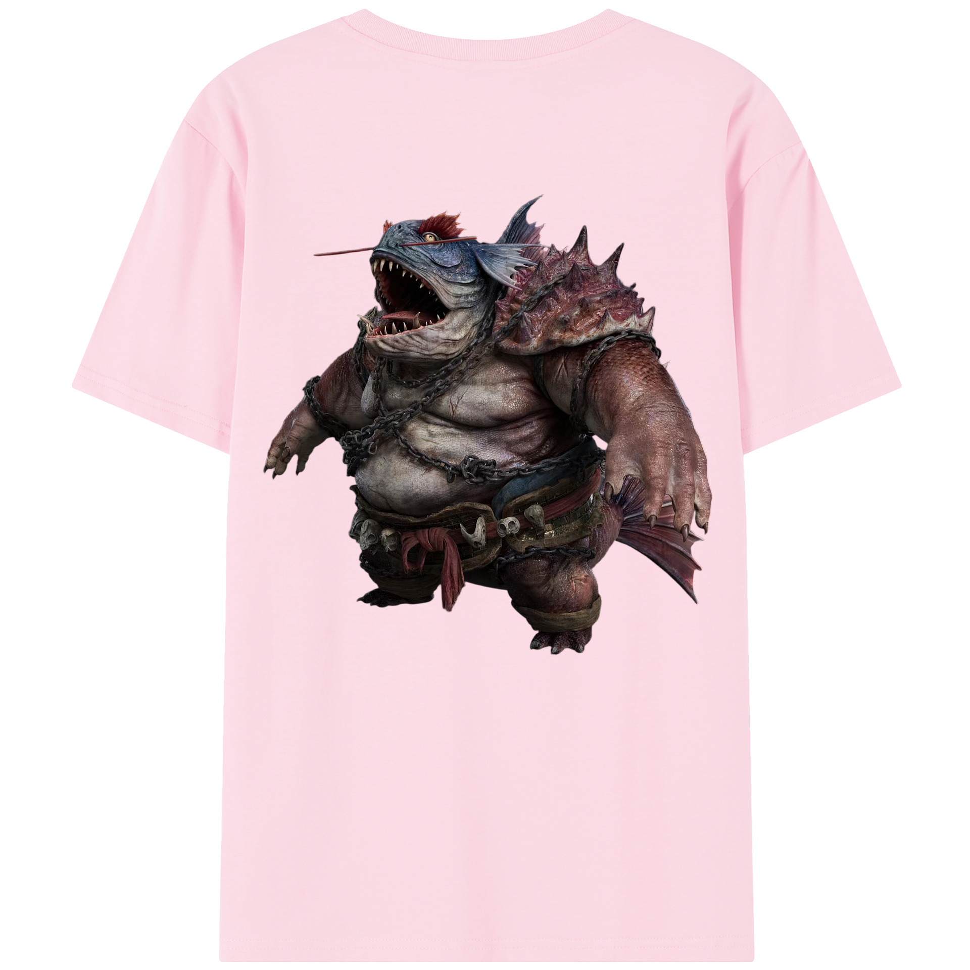 （画像用） Ne Zha 2 ナタ 魔童の大暴れ 綿100％半袖Tシャツ（背面プリント）