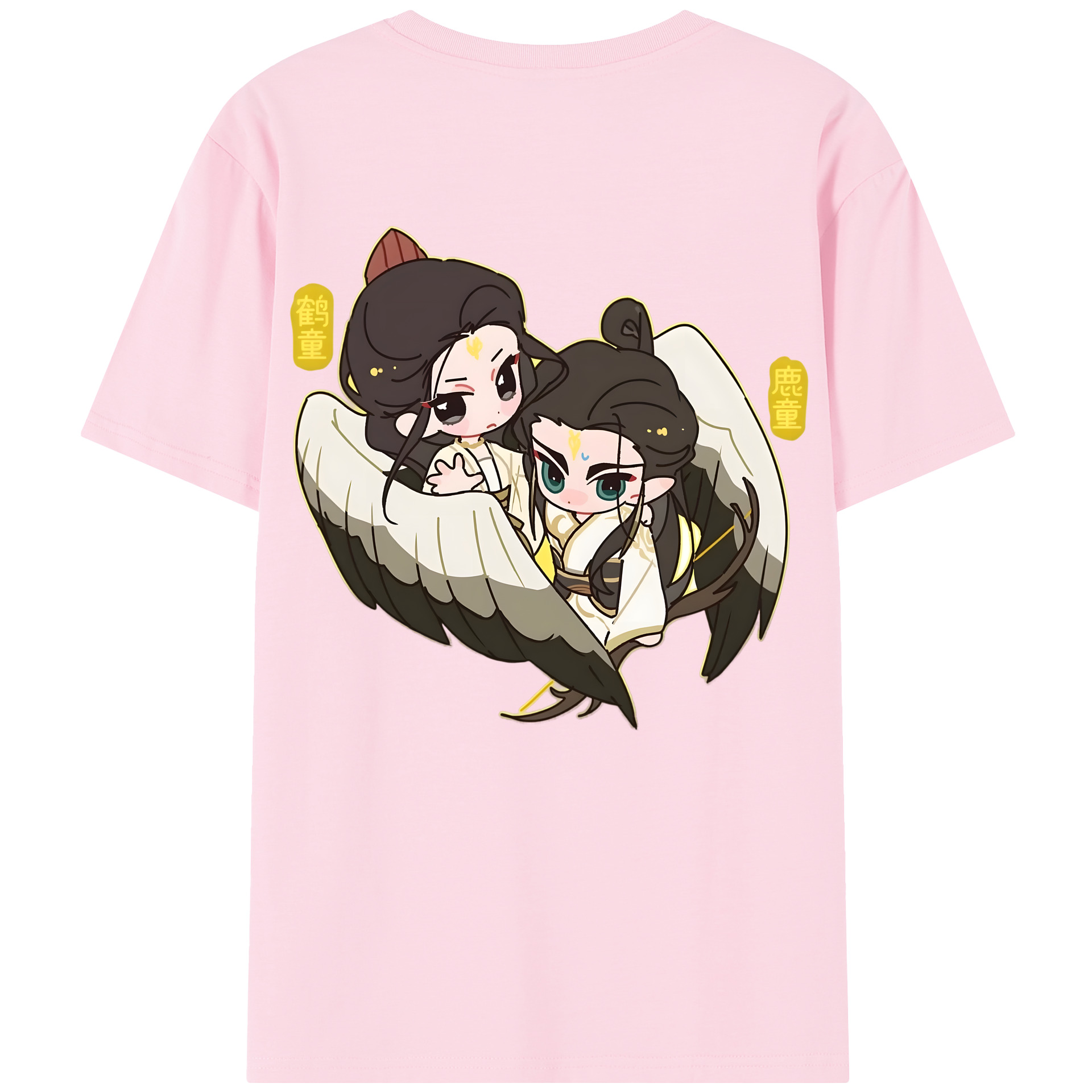 （画像用） Ne Zha 2 ナタ 魔童の大暴れ 綿100％半袖Tシャツ（背面プリント）