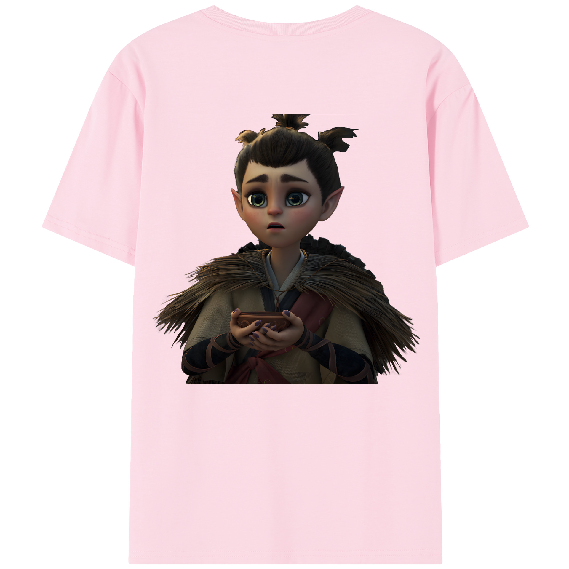 （画像用） Ne Zha 2 ナタ 魔童の大暴れ 綿100％半袖Tシャツ（背面プリント）