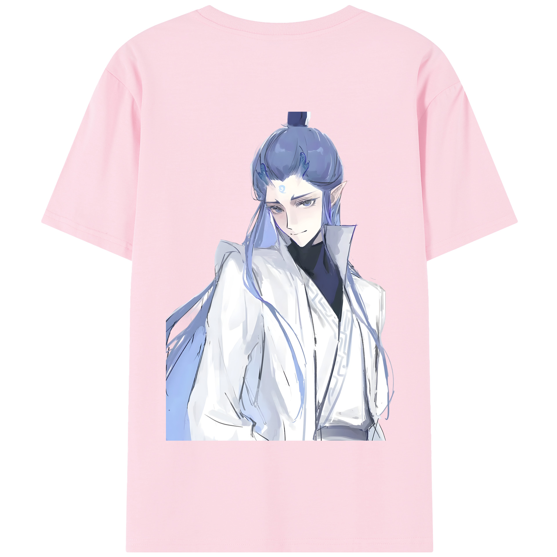 （画像用） Ne Zha 2 ナタ 魔童の大暴れ 綿100％半袖Tシャツ（背面プリント）