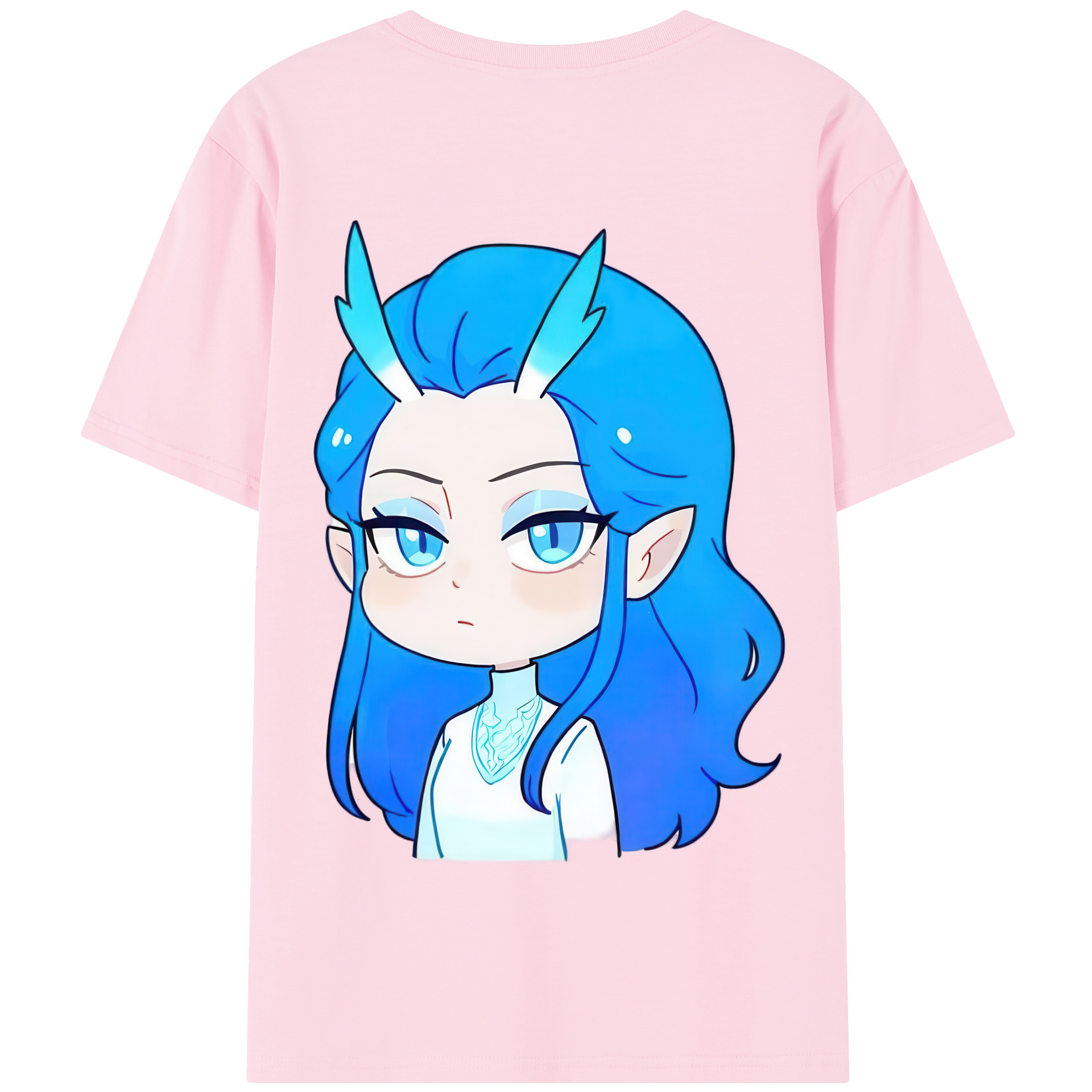 （画像用） Ne Zha 2 ナタ 魔童の大暴れ 綿100％半袖Tシャツ（背面プリント）