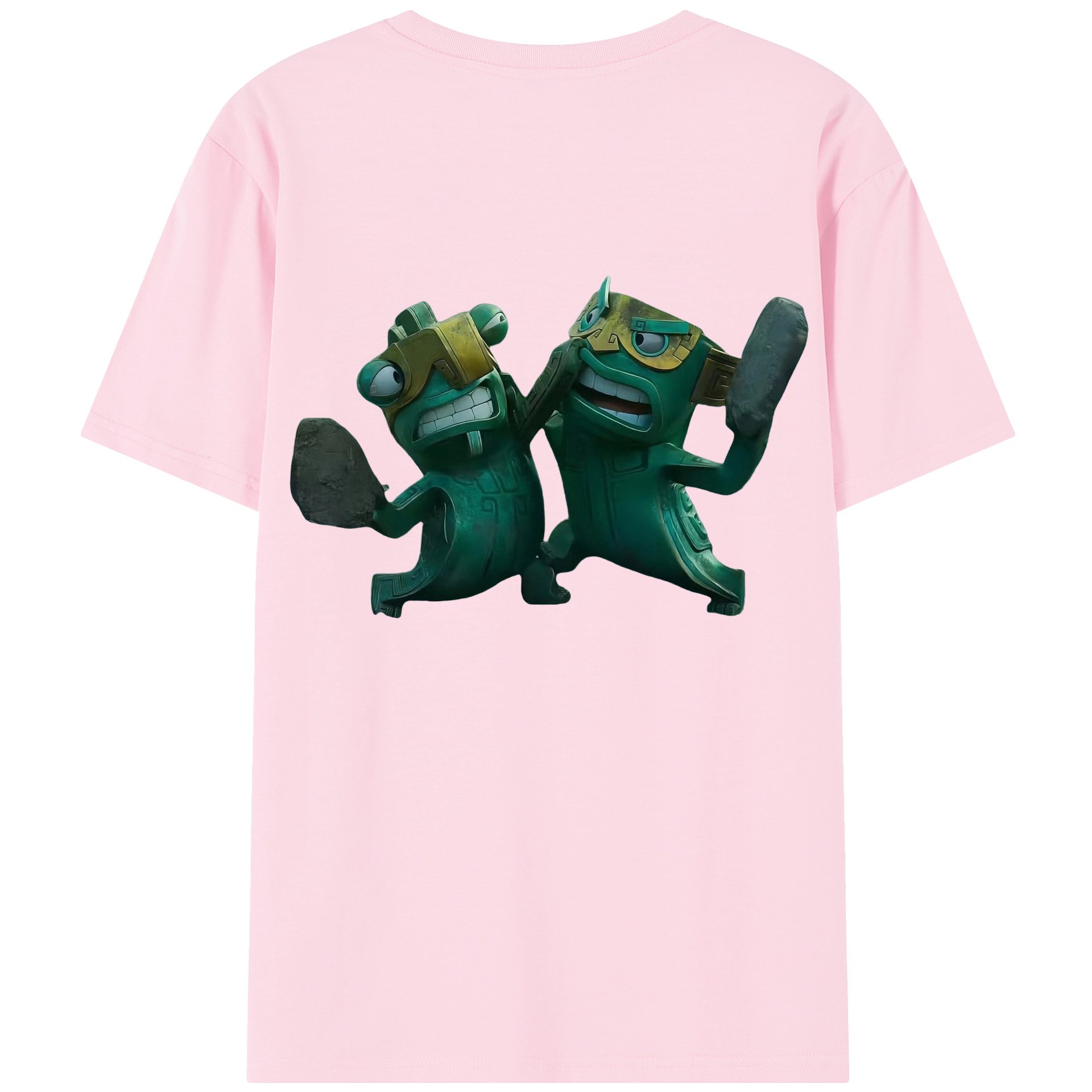 （画像用） Ne Zha 2 ナタ 魔童の大暴れ 綿100％半袖Tシャツ（背面プリント）