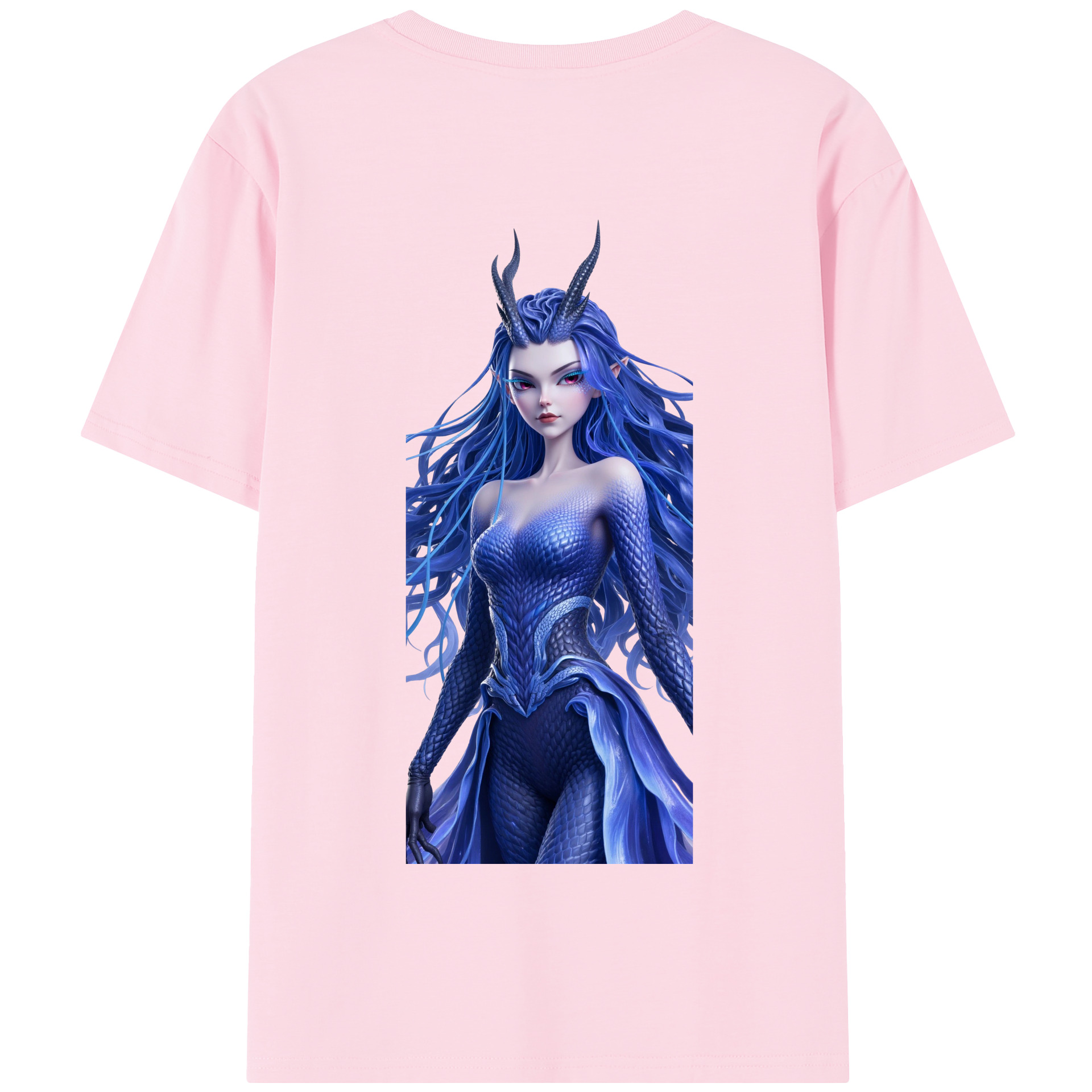 （画像用） Ne Zha 2 ナタ 魔童の大暴れ 綿100％半袖Tシャツ（背面プリント）