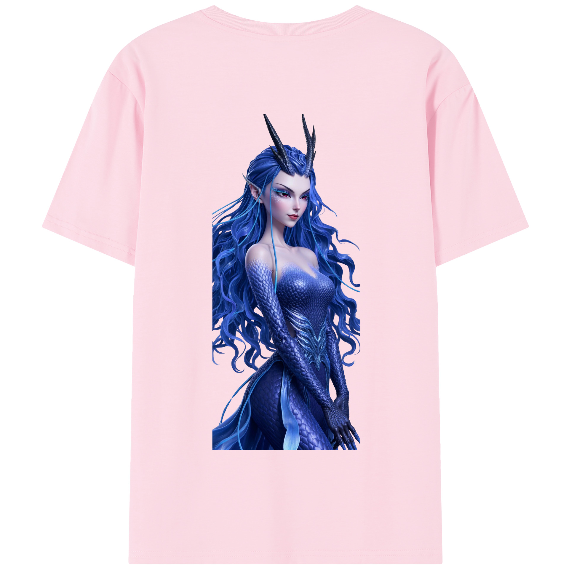 （画像用） Ne Zha 2 ナタ 魔童の大暴れ 綿100％半袖Tシャツ（背面プリント）