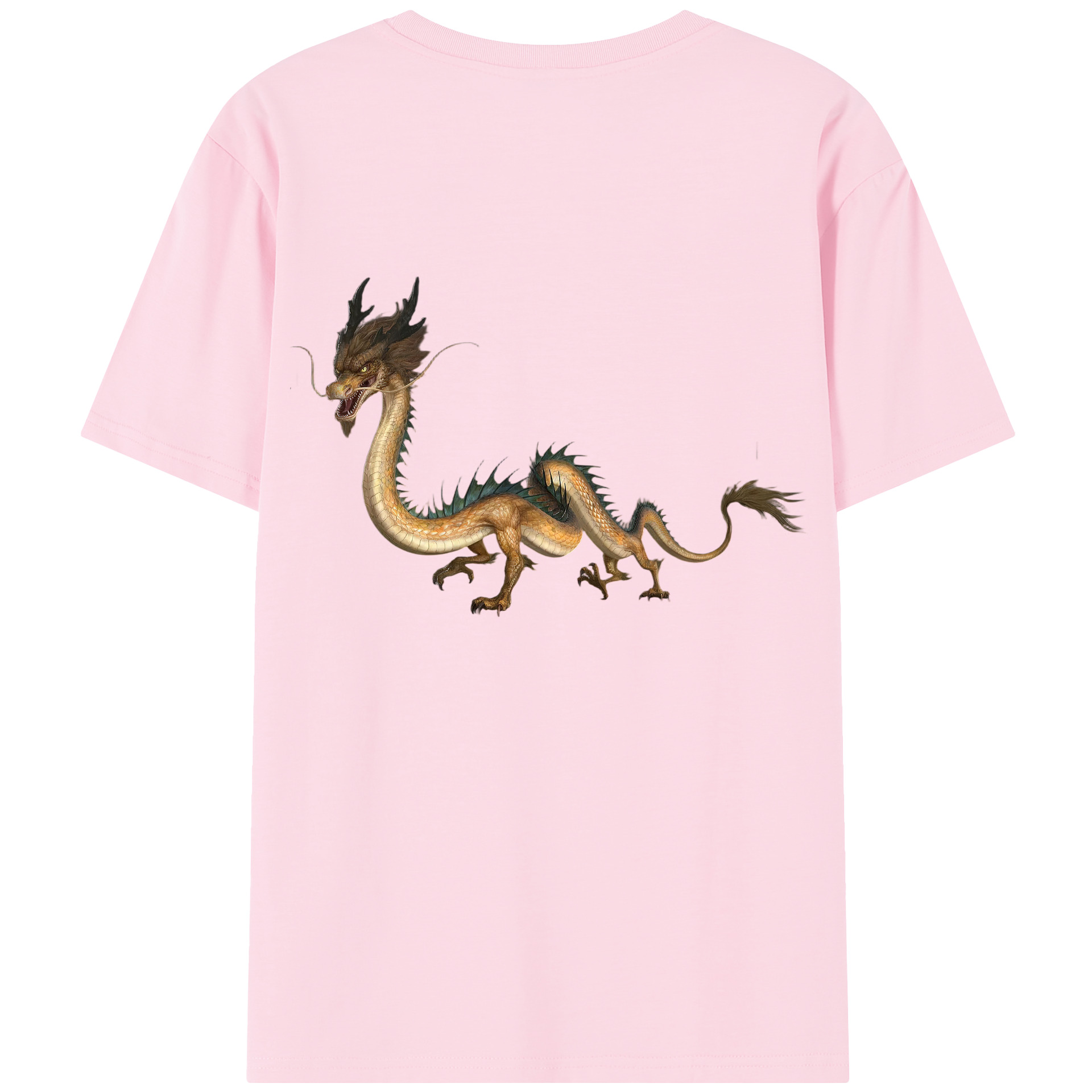 （画像用） Ne Zha 2 ナタ 魔童の大暴れ 綿100％半袖Tシャツ（背面プリント）