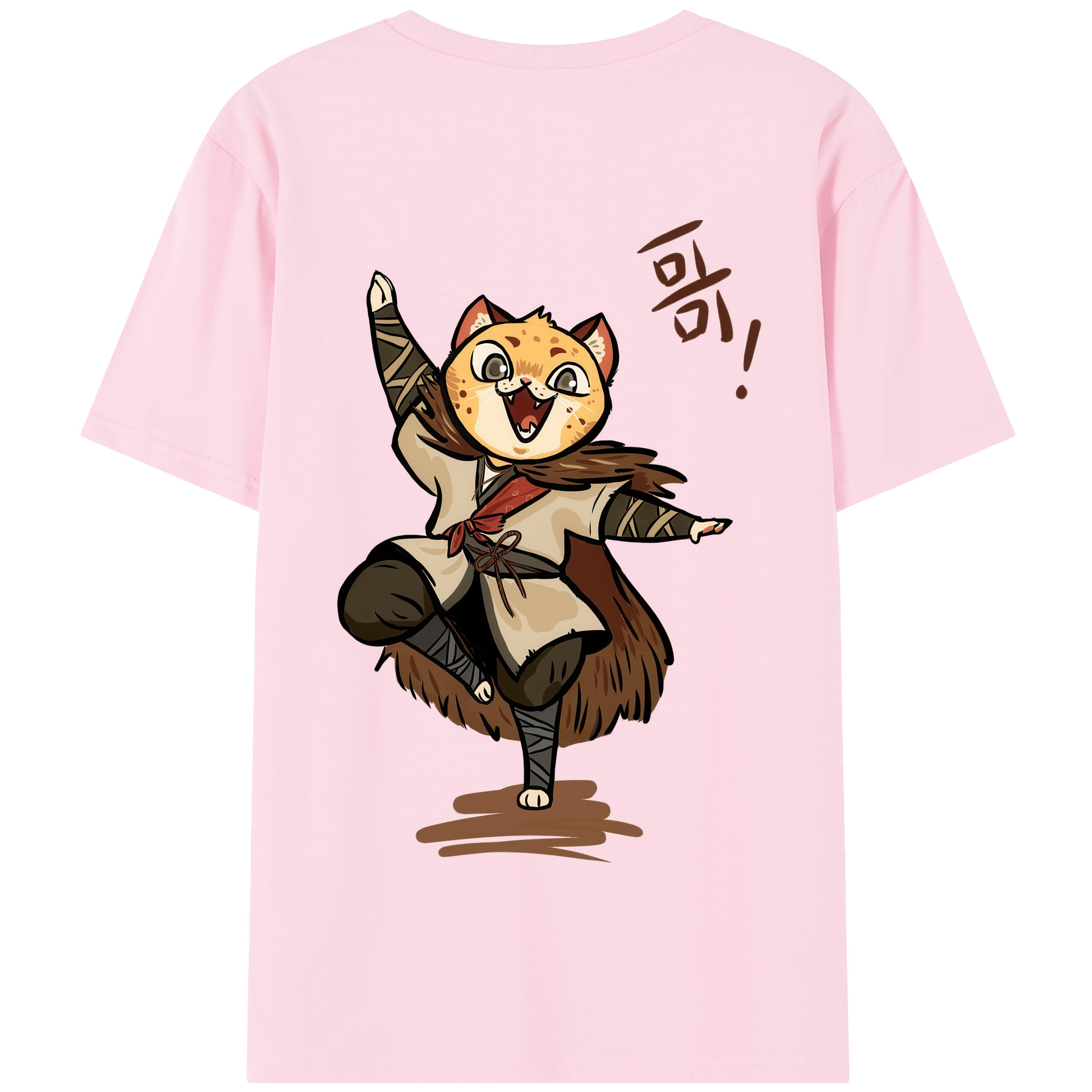 （画像用） Ne Zha 2 ナタ 魔童の大暴れ 綿100％半袖Tシャツ（背面プリント）