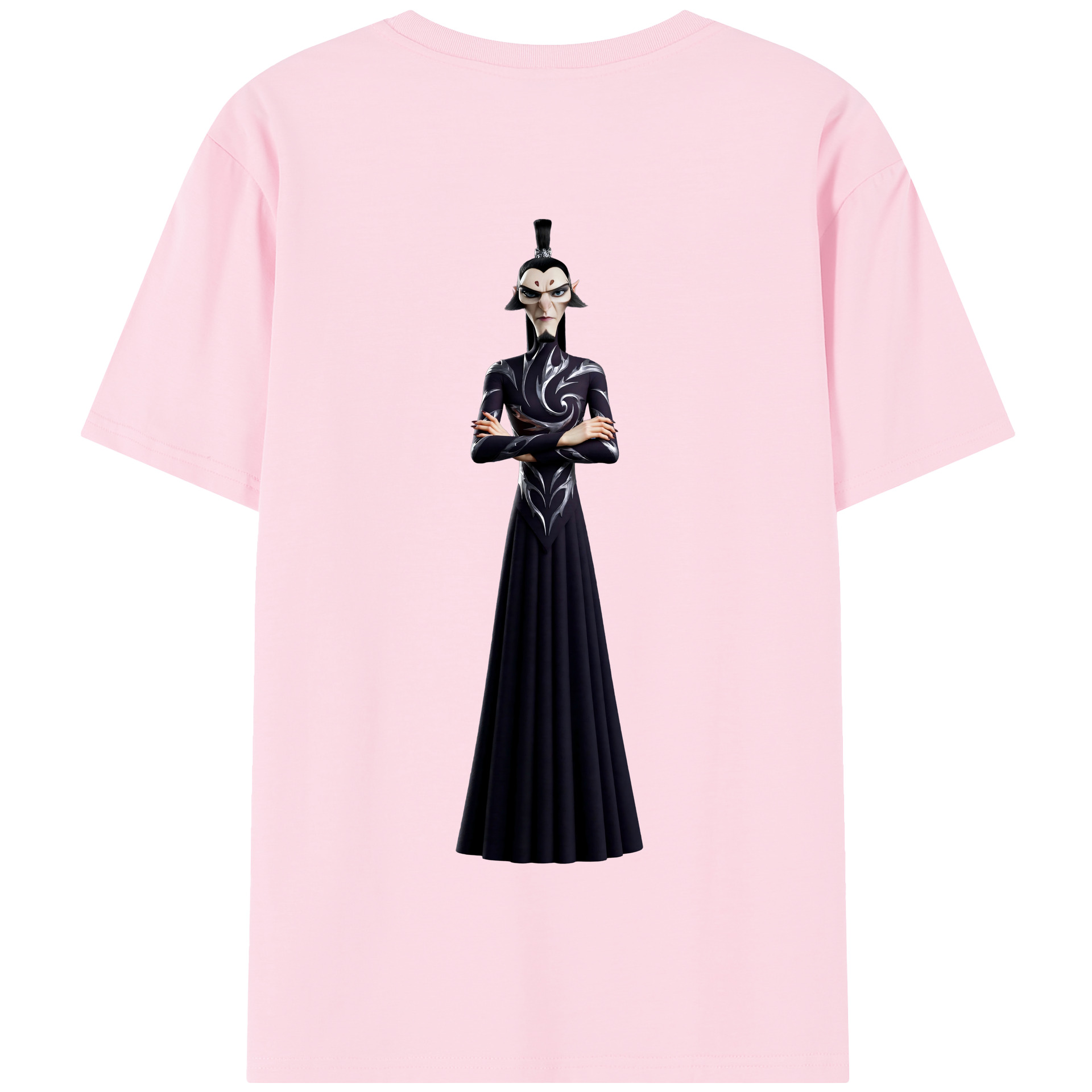 （画像用） Ne Zha 2 ナタ 魔童の大暴れ 綿100％半袖Tシャツ（背面プリント）