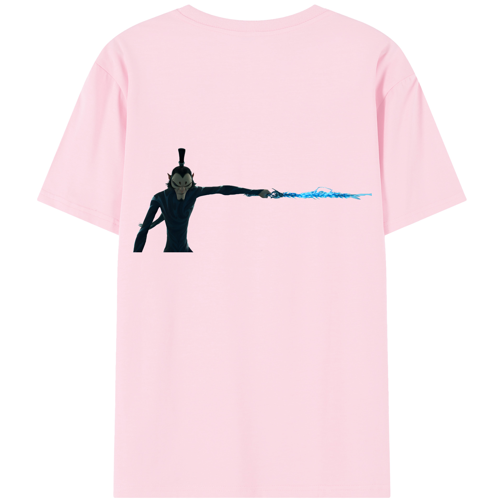 （画像用） Ne Zha 2 ナタ 魔童の大暴れ 綿100％半袖Tシャツ（背面プリント）