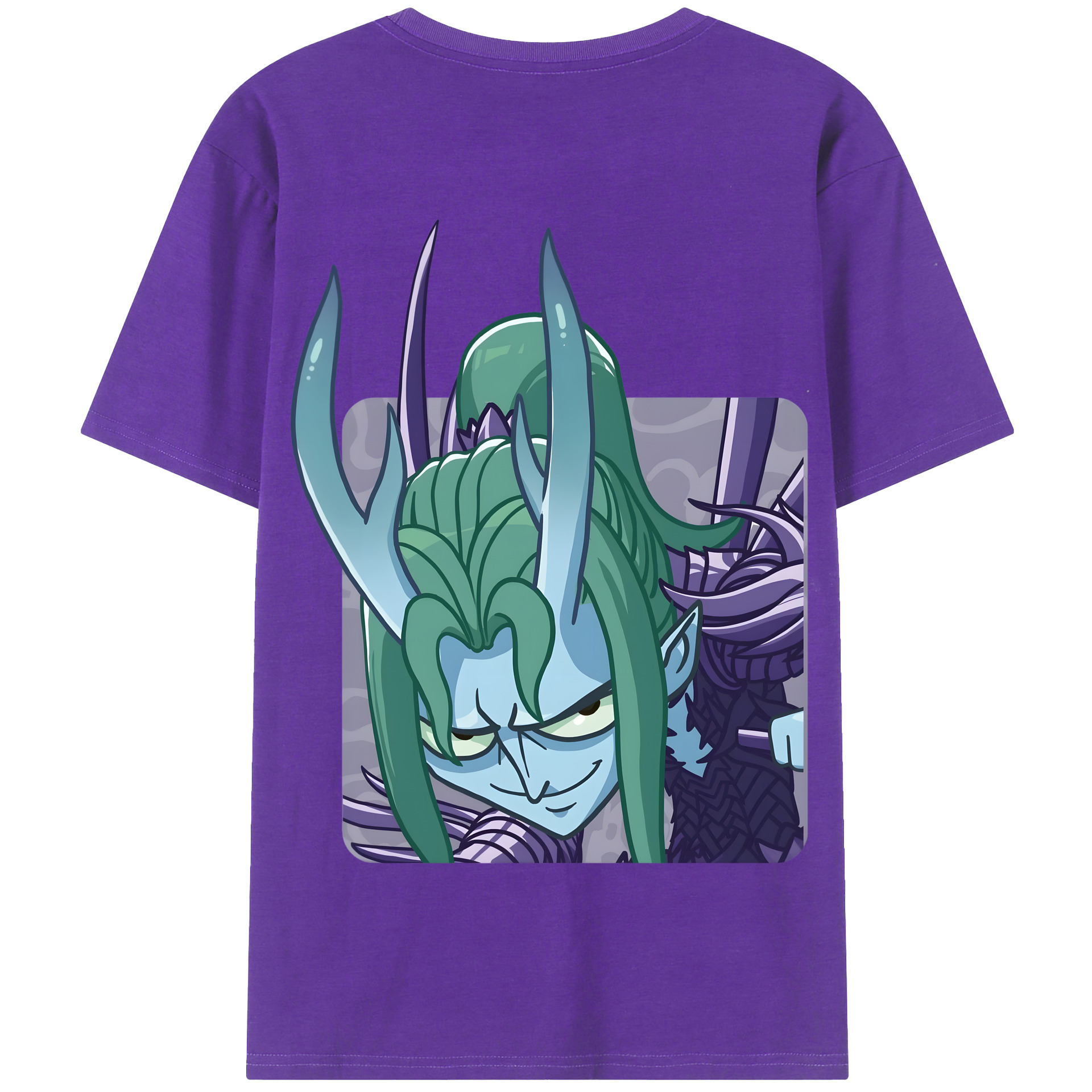 （画像用） Ne Zha 2 ナタ 魔童の大暴れ 綿100％半袖Tシャツ（背面プリント）