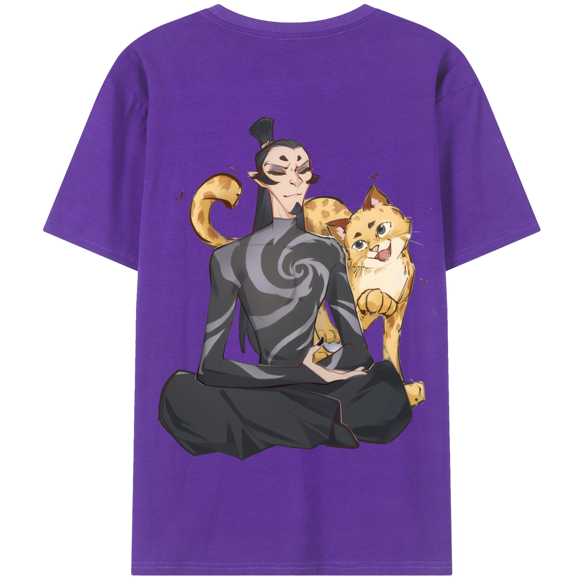 Ne Zha 2 ナタ 魔童の大暴れ 綿100％半袖Tシャツ（背面プリント）