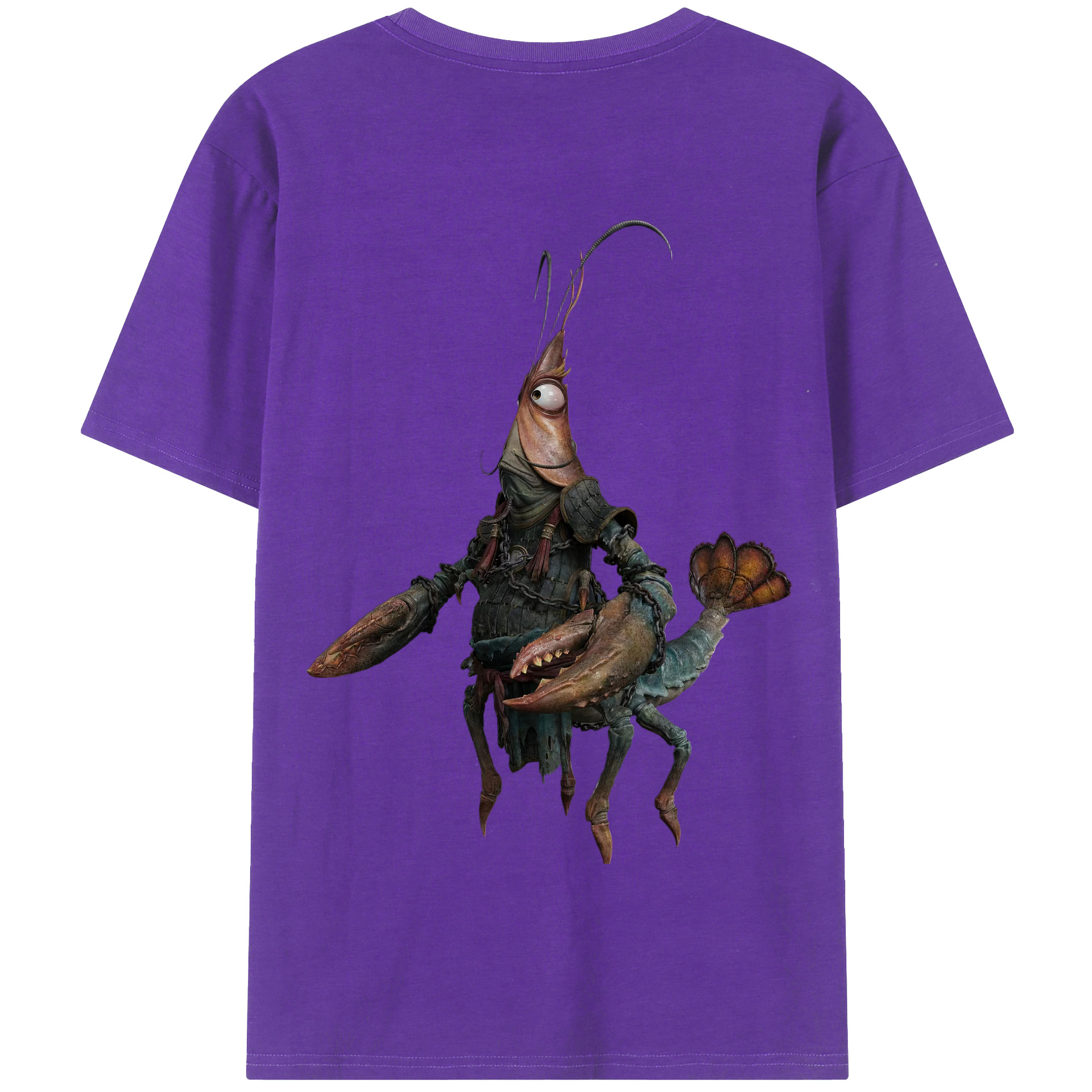 （画像用） Ne Zha 2 ナタ 魔童の大暴れ 綿100％半袖Tシャツ（背面プリント）