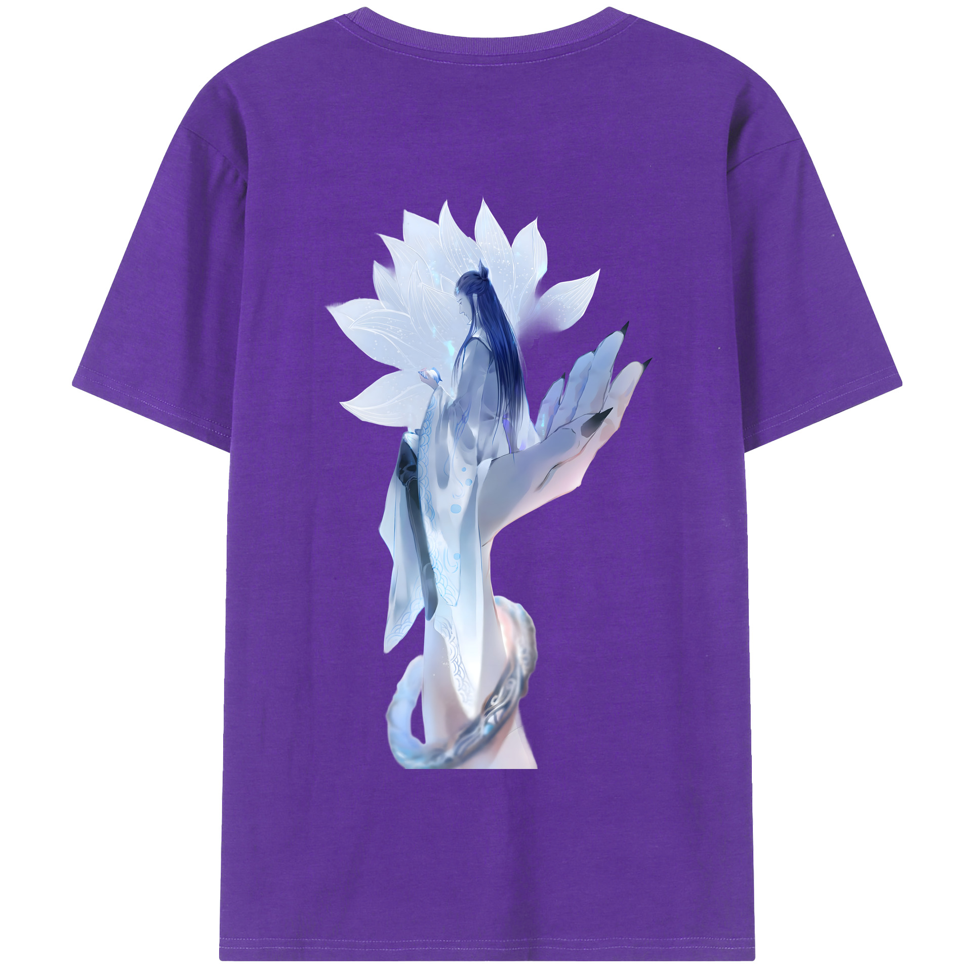 （画像用） Ne Zha 2 ナタ 魔童の大暴れ 綿100％半袖Tシャツ（背面プリント）