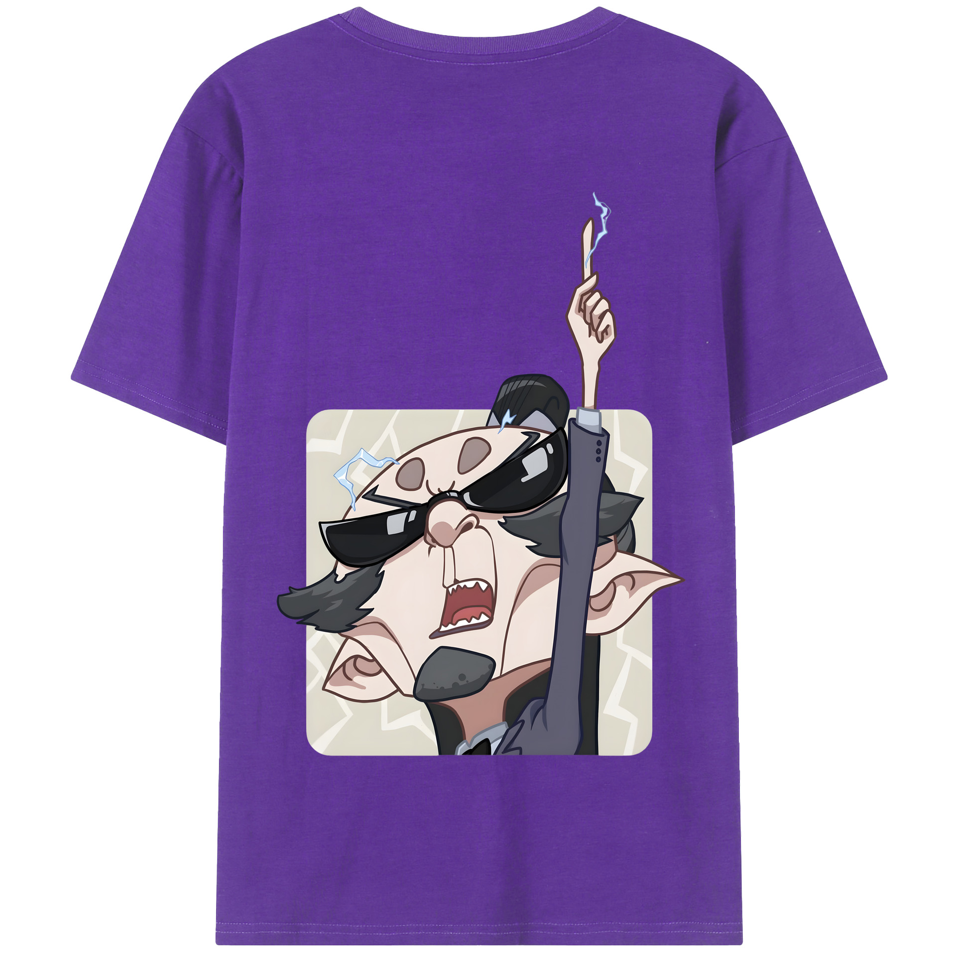 （画像用） Ne Zha 2 ナタ 魔童の大暴れ 綿100％半袖Tシャツ（背面プリント）