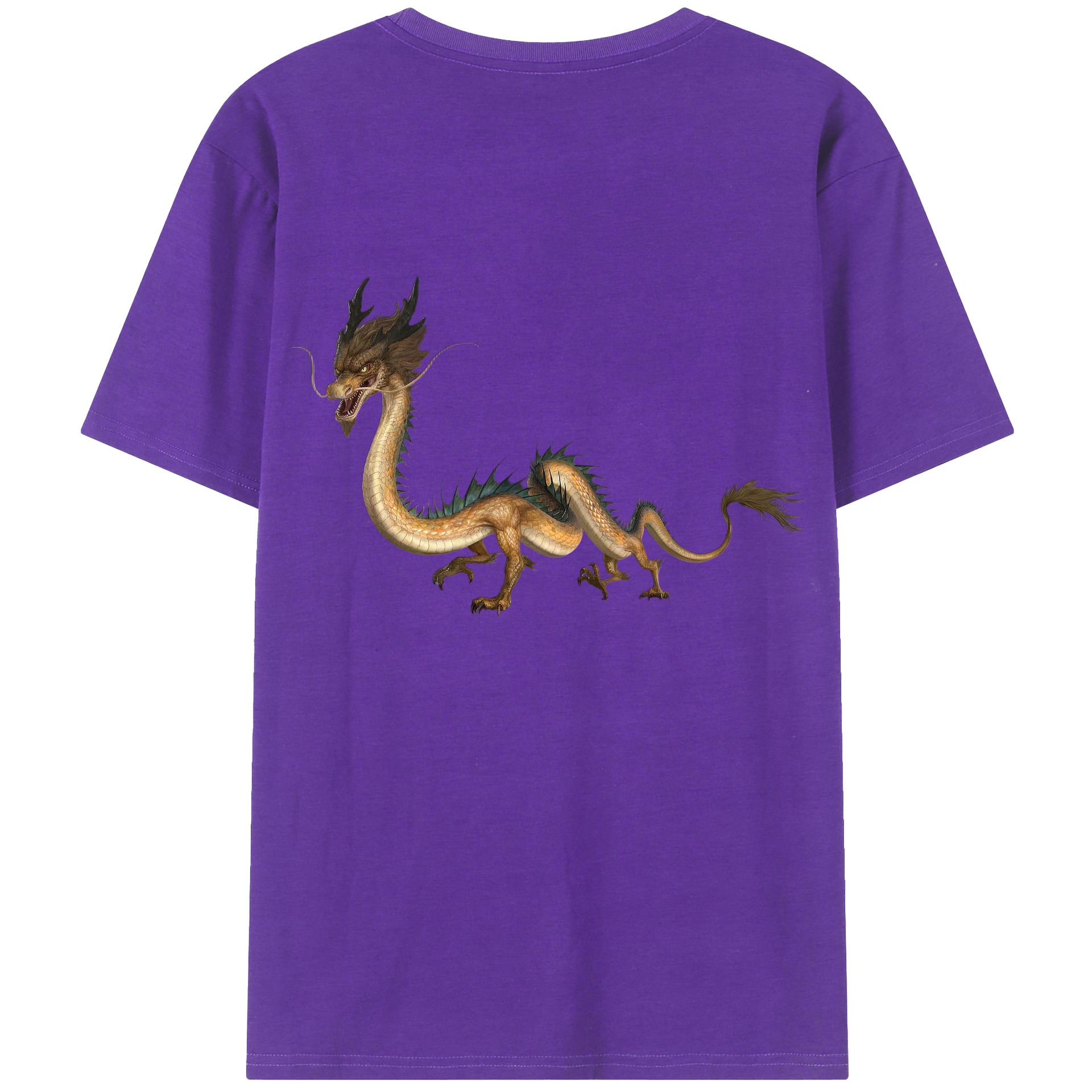 （画像用） Ne Zha 2 ナタ 魔童の大暴れ 綿100％半袖Tシャツ（背面プリント）
