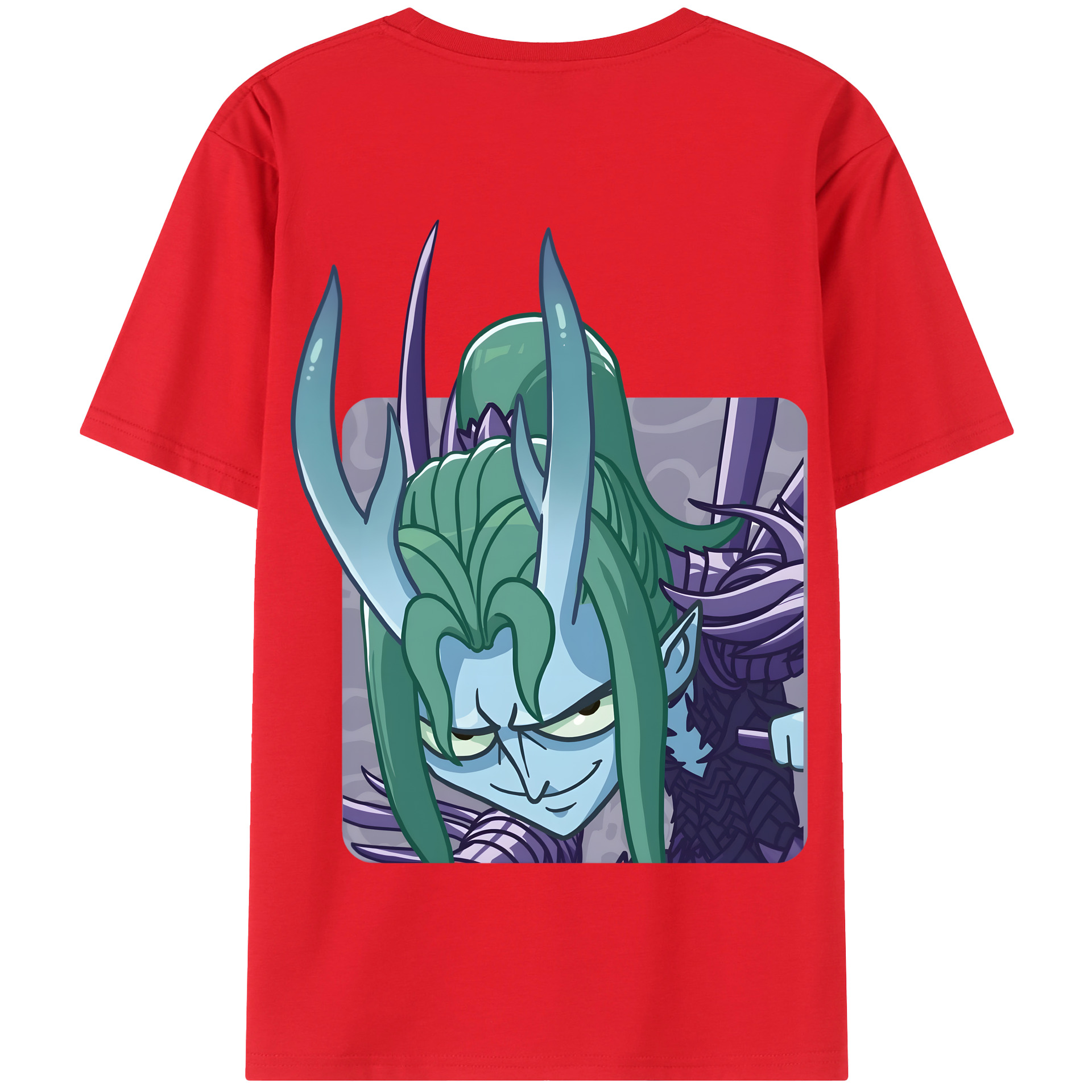 （画像用） Ne Zha 2 ナタ 魔童の大暴れ 綿100％半袖Tシャツ（背面プリント）