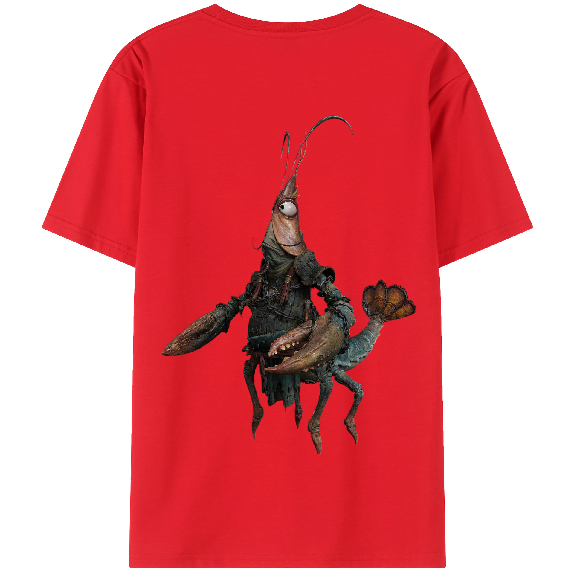 （画像用） Ne Zha 2 ナタ 魔童の大暴れ 綿100％半袖Tシャツ（背面プリント）