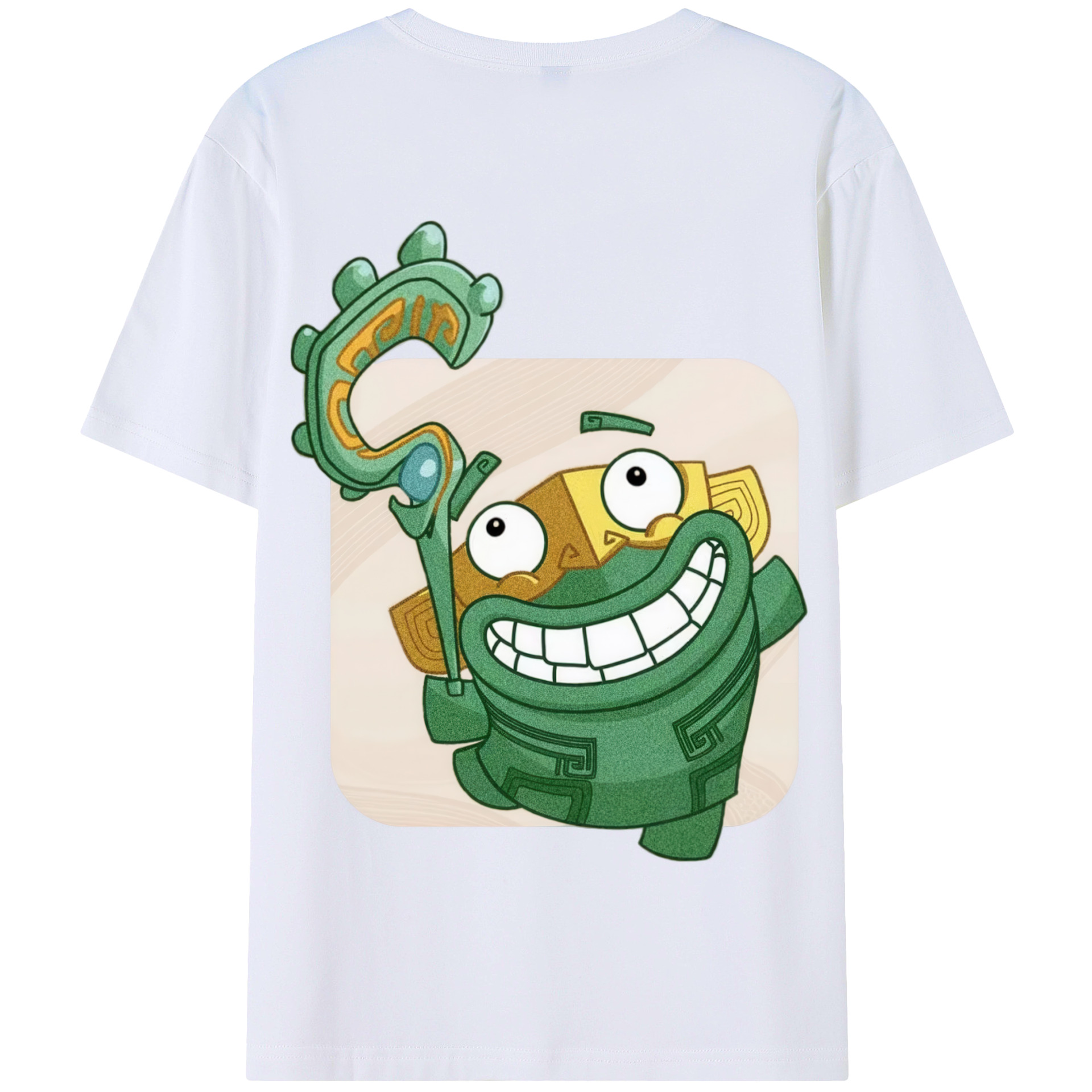 （画像用） Ne Zha 2 ナタ 魔童の大暴れ 綿100％半袖Tシャツ（背面プリント）
