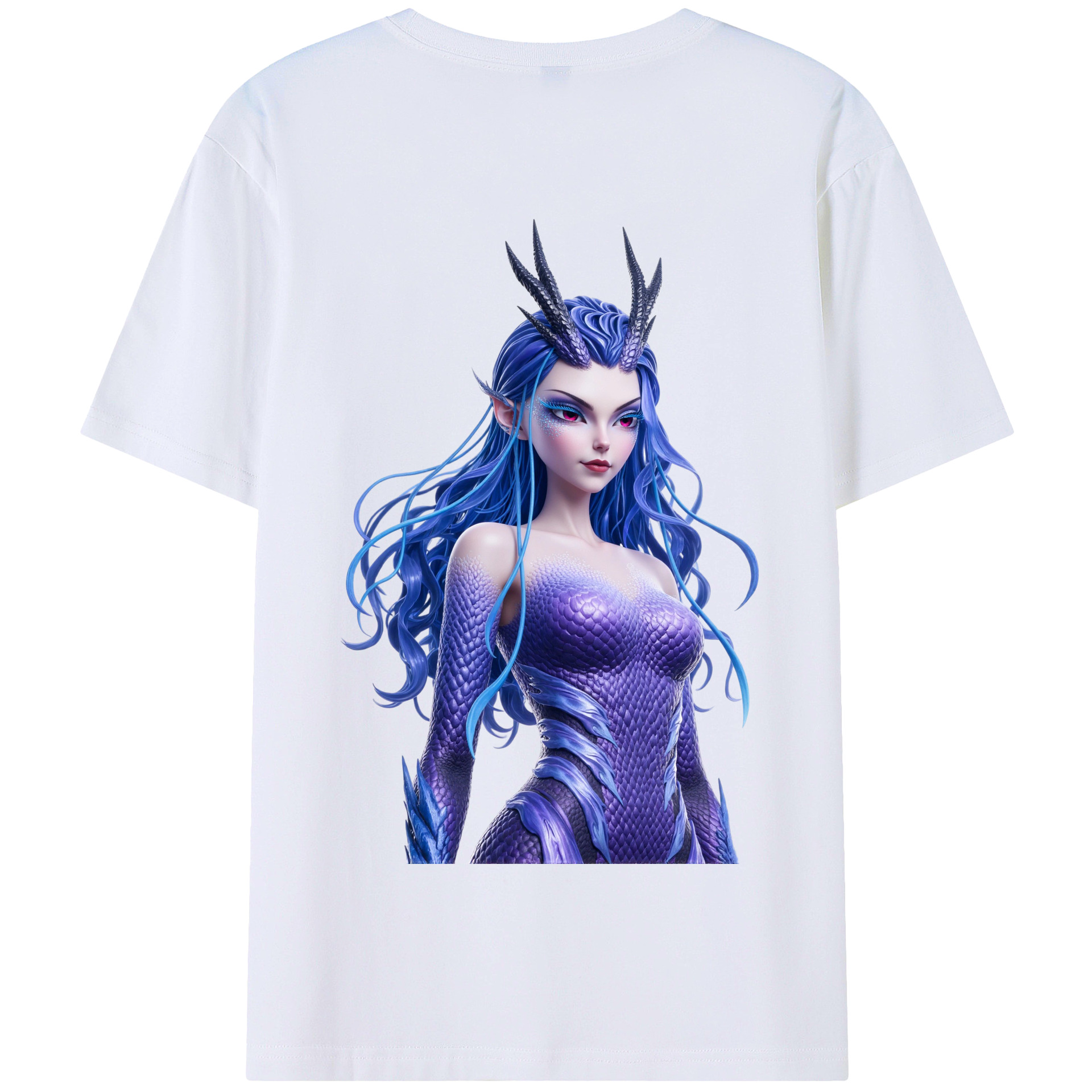 （画像用） Ne Zha 2 ナタ 魔童の大暴れ 綿100％半袖Tシャツ（背面プリント）
