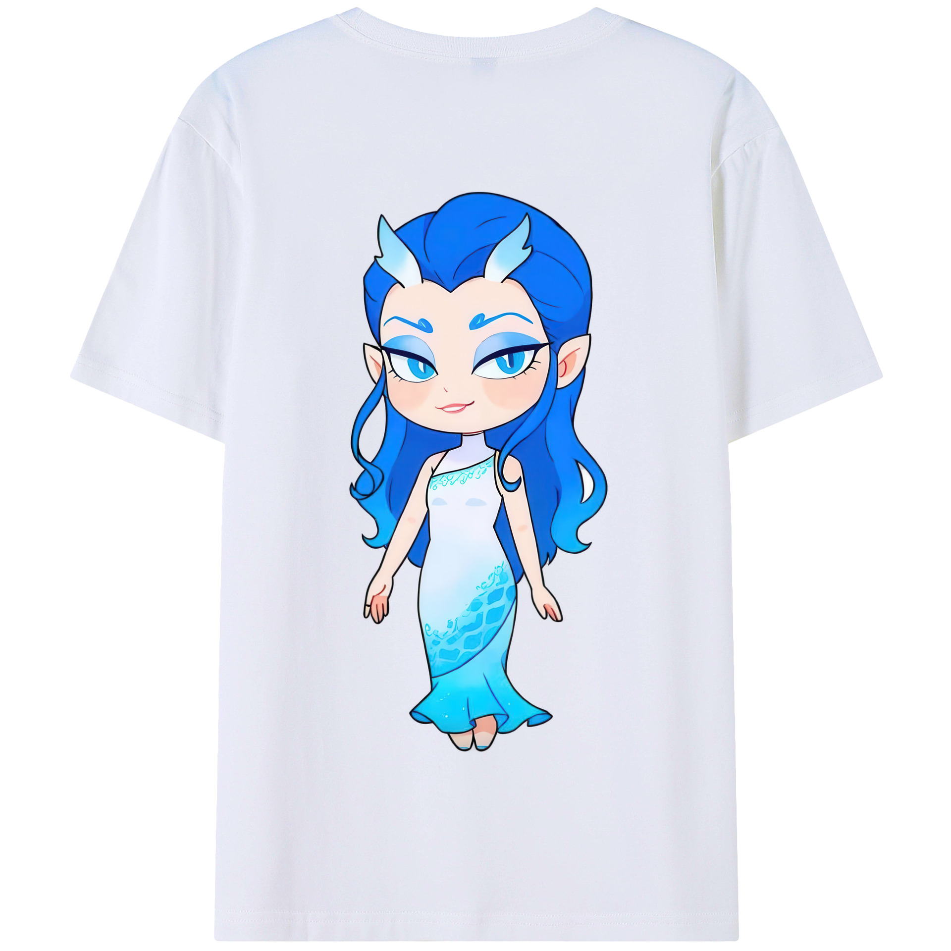 （画像用） Ne Zha 2 ナタ 魔童の大暴れ 綿100％半袖Tシャツ（背面プリント）