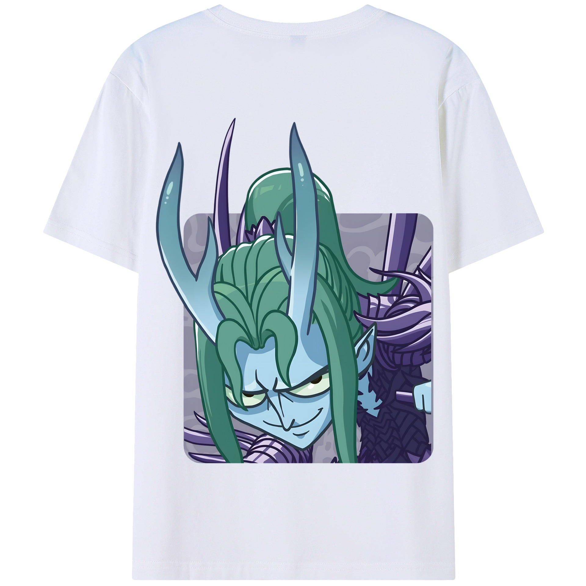 （画像用） Ne Zha 2 ナタ 魔童の大暴れ 綿100％半袖Tシャツ（背面プリント）