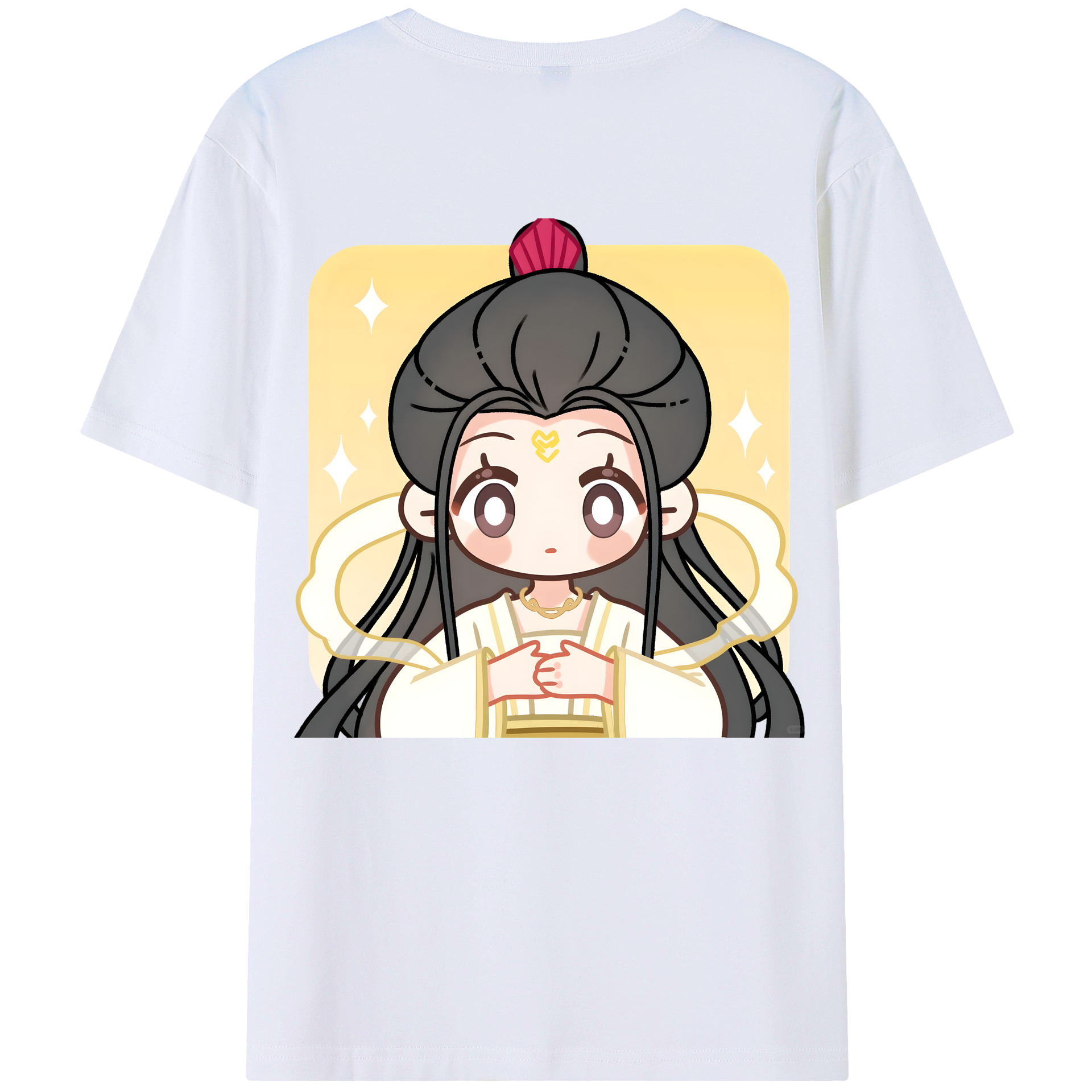 （画像用） Ne Zha 2 ナタ 魔童の大暴れ 綿100％半袖Tシャツ（背面プリント）