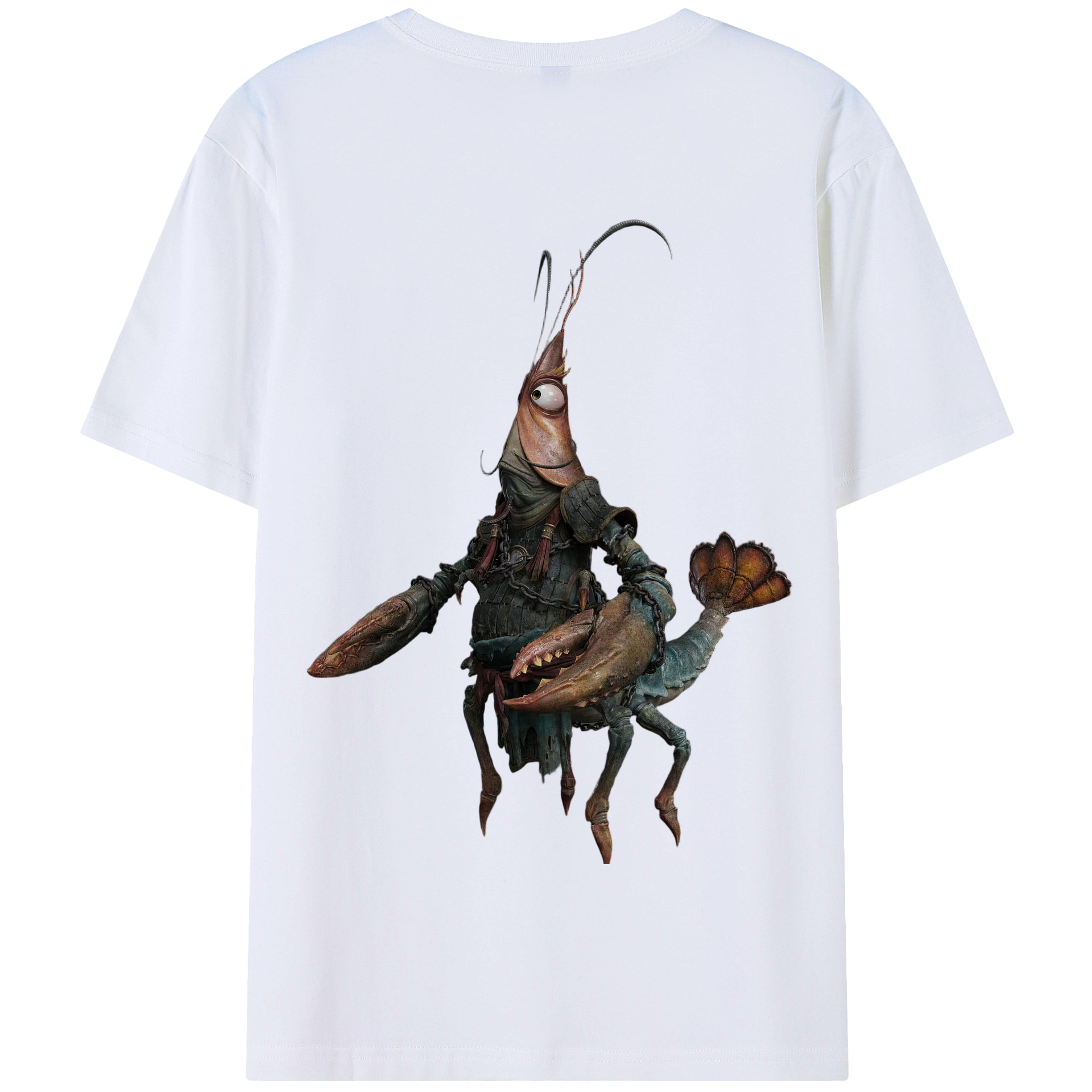（画像用） Ne Zha 2 ナタ 魔童の大暴れ 綿100％半袖Tシャツ（背面プリント）