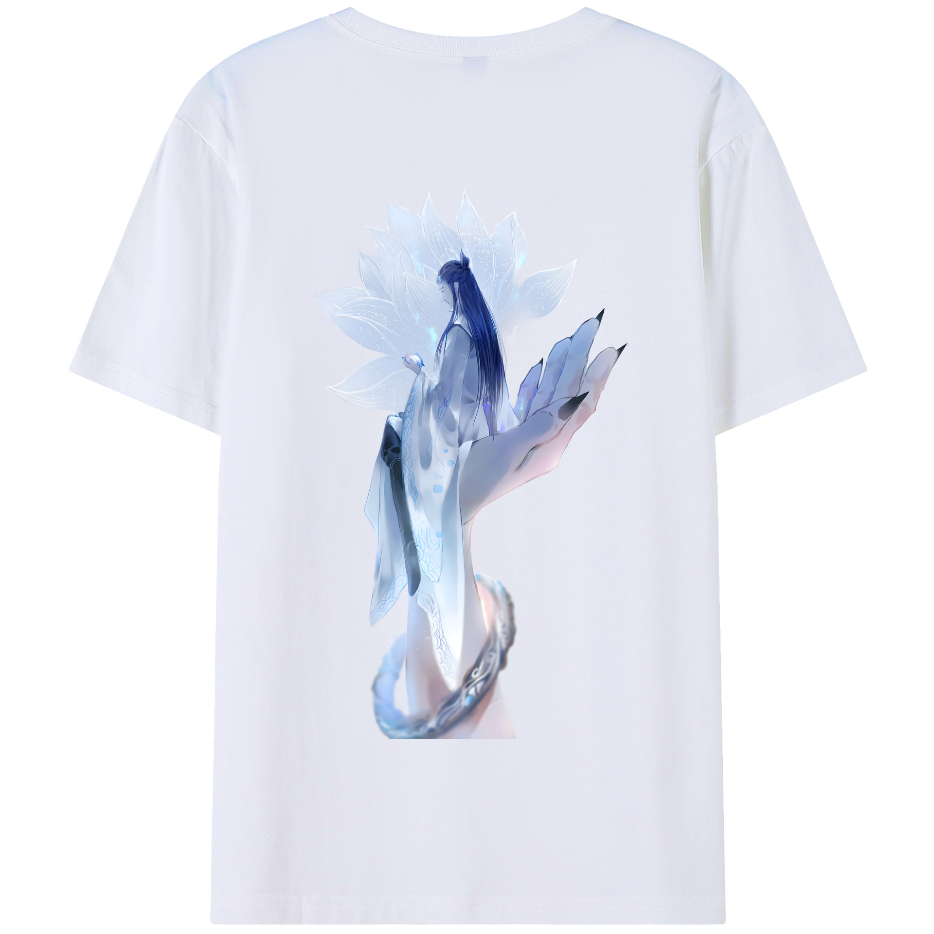 （画像用） Ne Zha 2 ナタ 魔童の大暴れ 綿100％半袖Tシャツ（背面プリント）