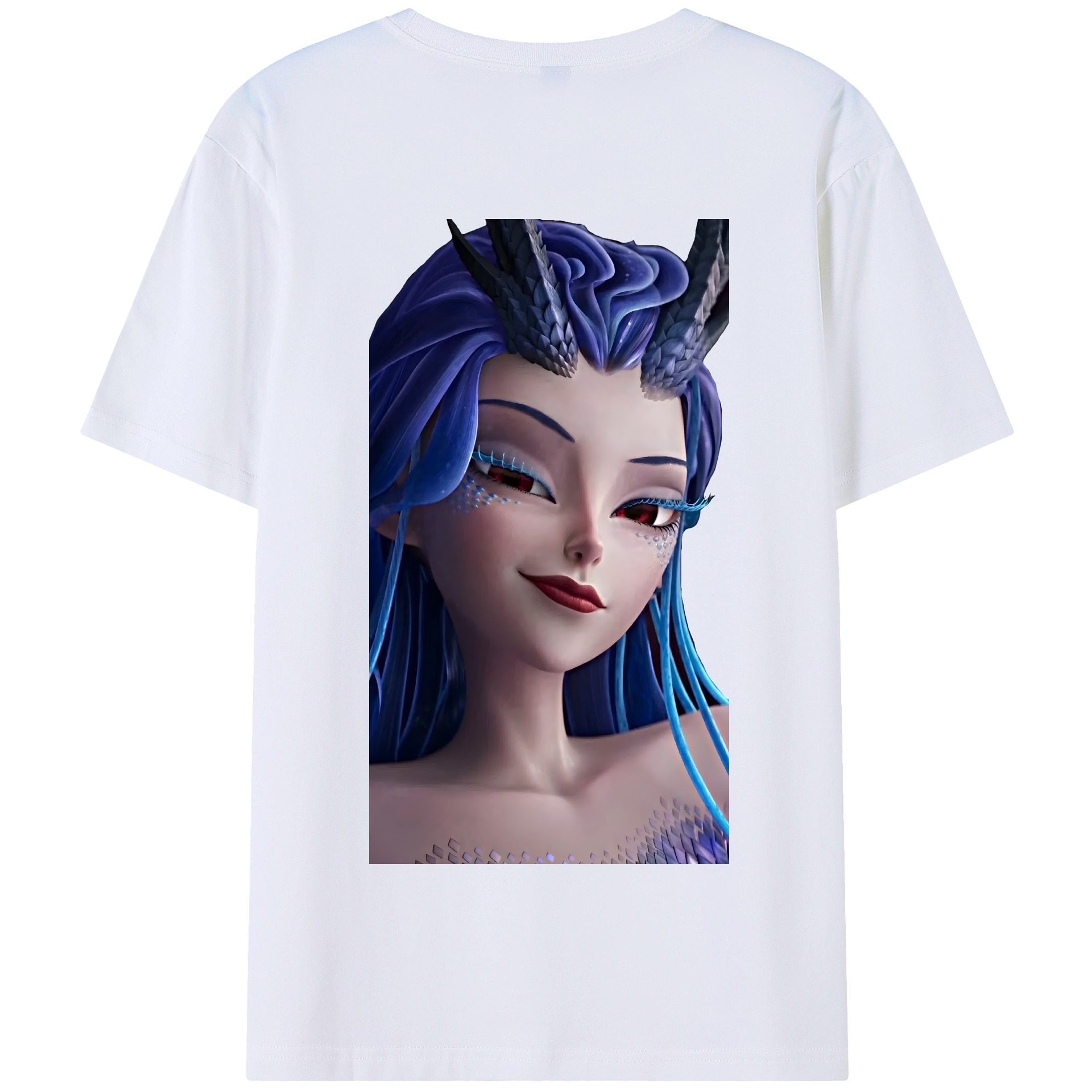 （画像用） Ne Zha 2 ナタ 魔童の大暴れ 綿100％半袖Tシャツ（背面プリント）
